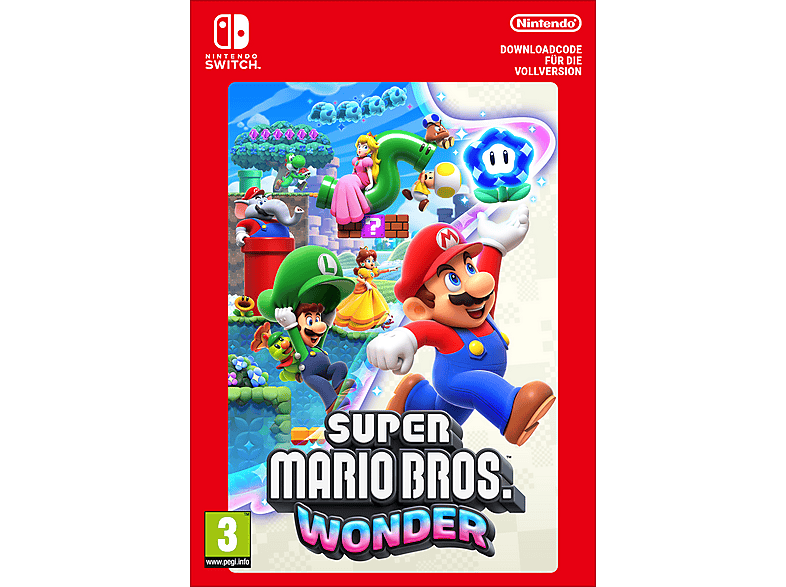 Super Mario Bros. Wonder - Nintendo Switch; Geschenkkarte