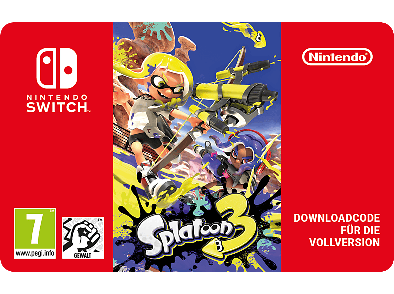 Splatoon 3 - Nintendo Switch; Geschenkkarte