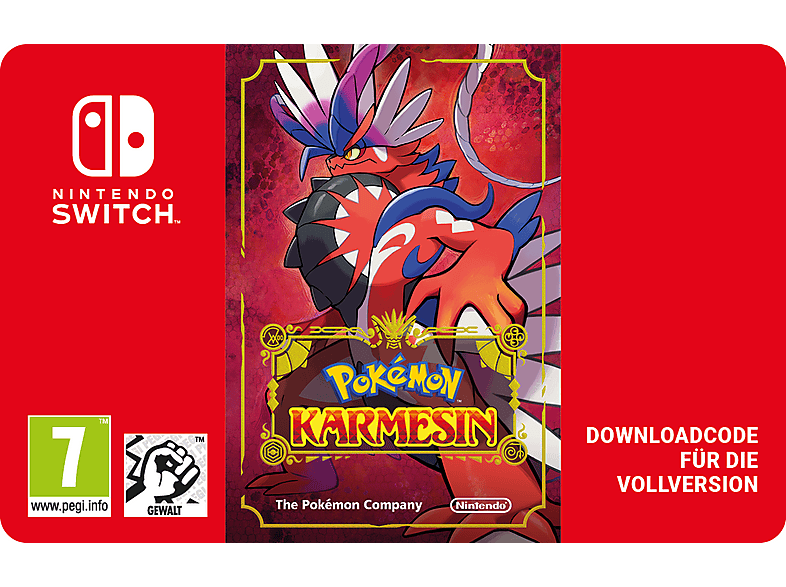 Pokémon Karmesin - Nintendo Switch; Geschenkkarte