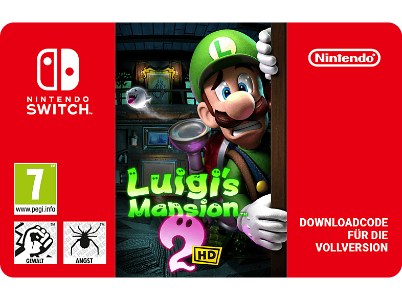 Luigi's Mansion 2 HD - Nintendo Switch; Geschenkkarte
