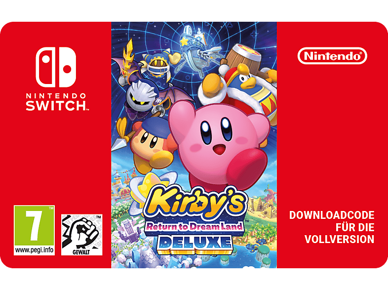 Kirby's Return to Dream Land Deluxe - Nintendo Switch; Geschenkkarte