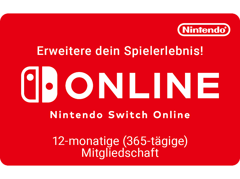 NINTENDO Switch Online 12 Monate - NINTENDO Switch; Geschenkkarte
