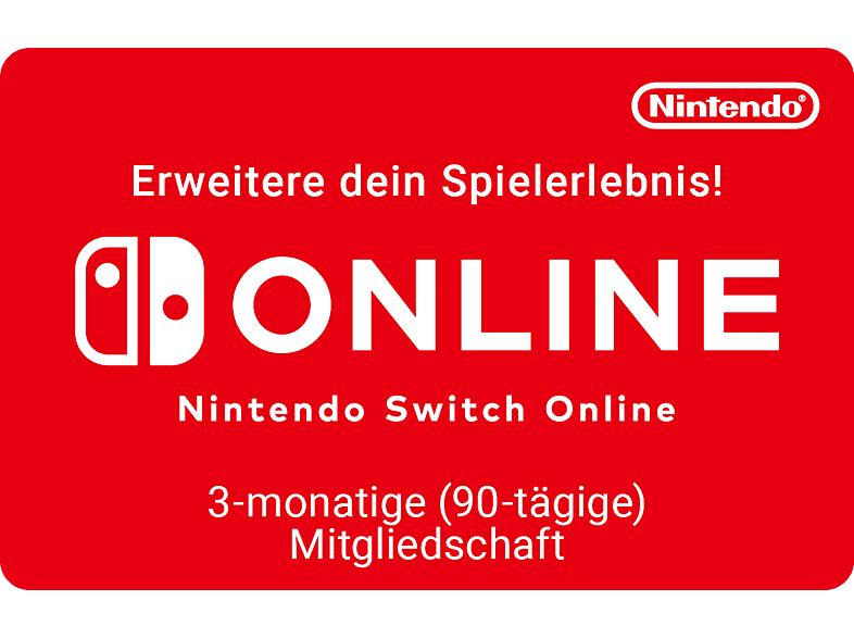NINTENDO Switch Online 3 Monate - NINTENDO Switch; Geschenkkarte
