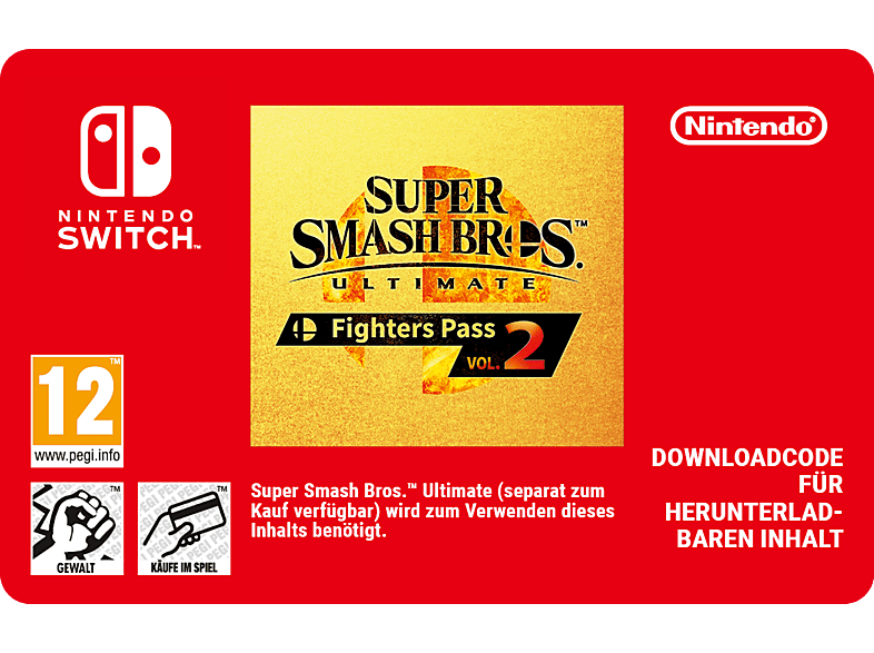 Super Smash Bros.™ Ultimate: Fighters Pass Vol. 2 - Nintendo Switch; Geschenkkarte