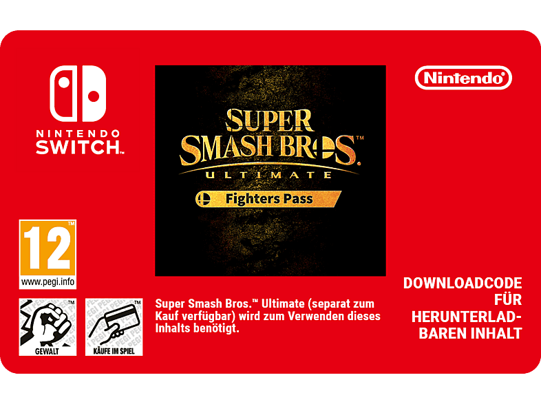 Super Smash Bros™ Ultimate: Fighters Pass; Geschenkkarte