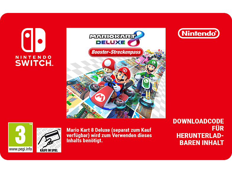 Mario Kart 8 Deluxe – Booster-Streckenpass; Geschenkkarte