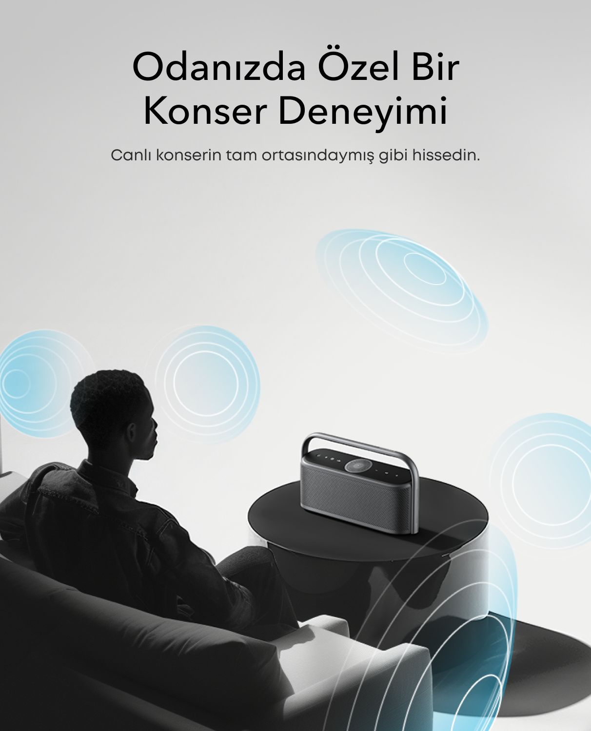 ANKER Soundcore Motion X600 Kablosuz HiFi 50W Stereo Ses Bluetooth Hoparlör Siyah