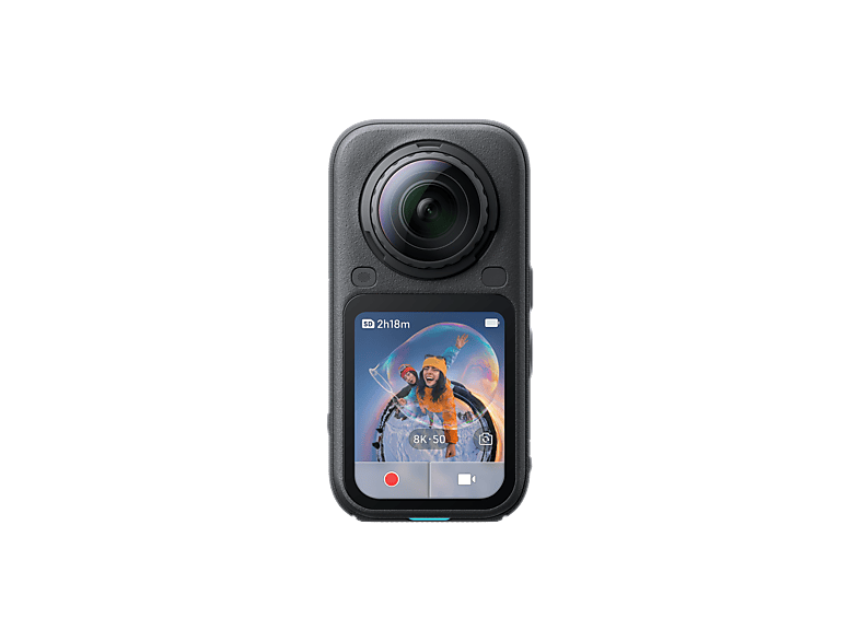 Cámara deportiva - Insta360 X6 Essential Bundle, 8K 50fps 360 Video, 140min Autonomía, Sumergible, Efecto Invisible Selfie Stick, Midnight Black