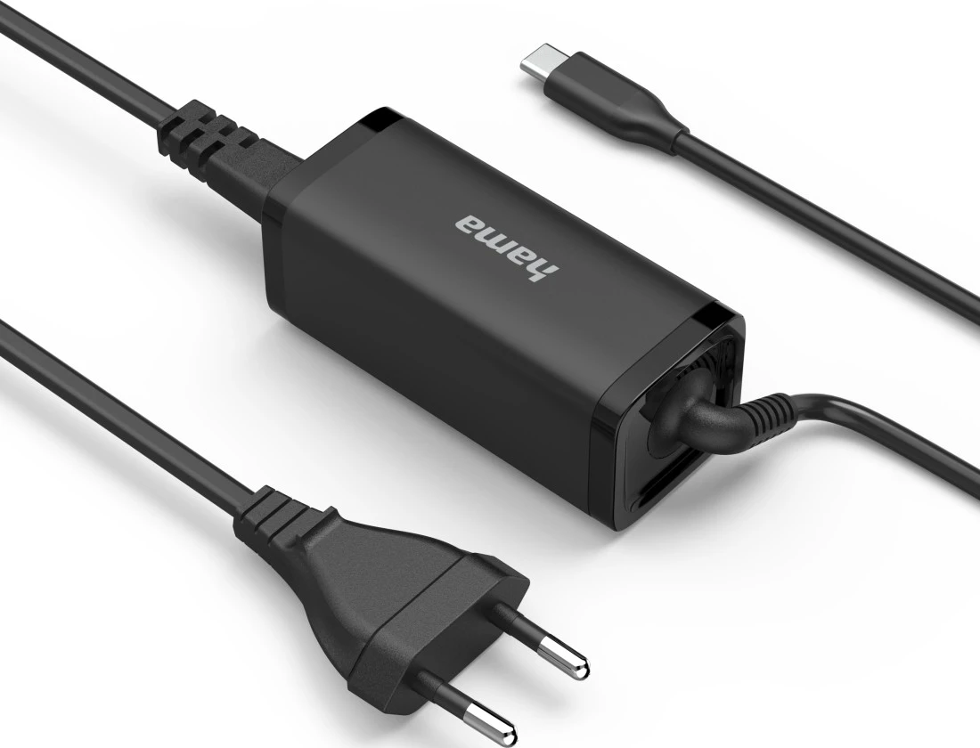 HAMA USB-C Universale Alimentatori, 3.3 V - 21 V 65 W, Nero