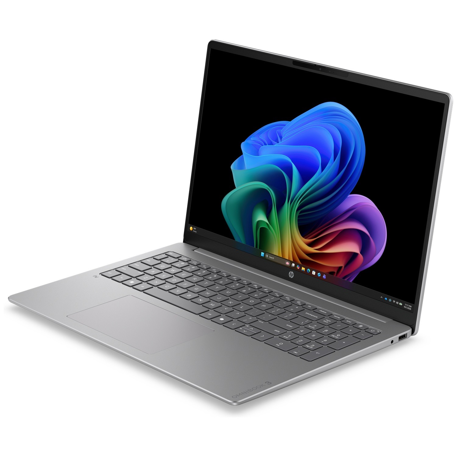 HP OMNIBOOK 3 NG AI 16-BZ0028NBX - 16 inch - 2K - Qualcomm Snapdragon X1-26-100 - 8 GB - 512 GB - Adreno™ Onboard Graphics - AZERTY