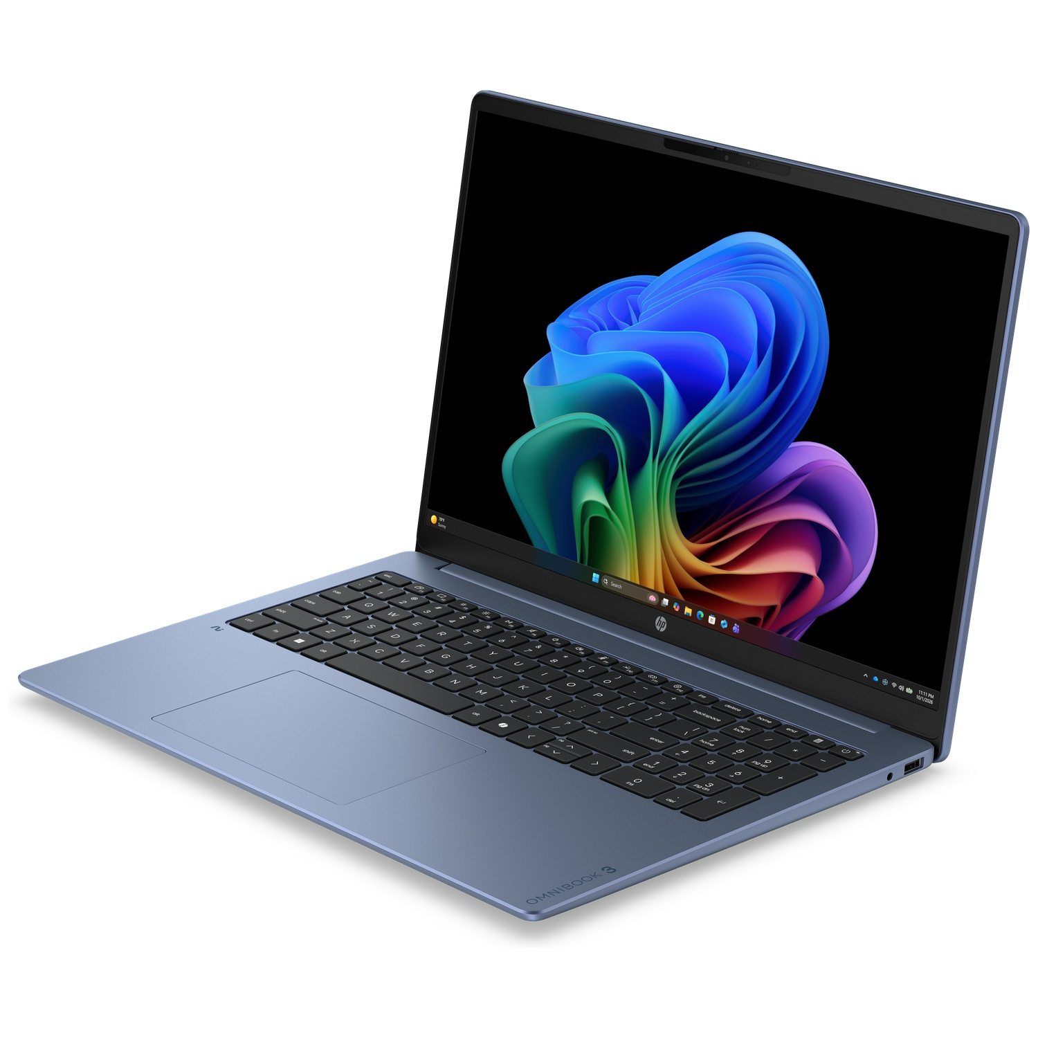 HP OMNIBOOK 3 NG AI 16-BZ0027NBX - 16 inch - 2K - Qualcomm Snapdragon X1-26-100 - 8 GB - 512 GB - Adreno™ Onboard Graphics - AZERTY