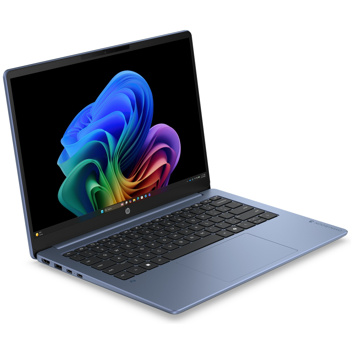HP OMNIBOOK 3 NG AI 14-HZ0027NBX - 14 inch - 2K - Qualcomm Snapdragon X1-26-100 - 16 GB - 512 GB - Adreno™ Onboard Graphics - AZERTY
