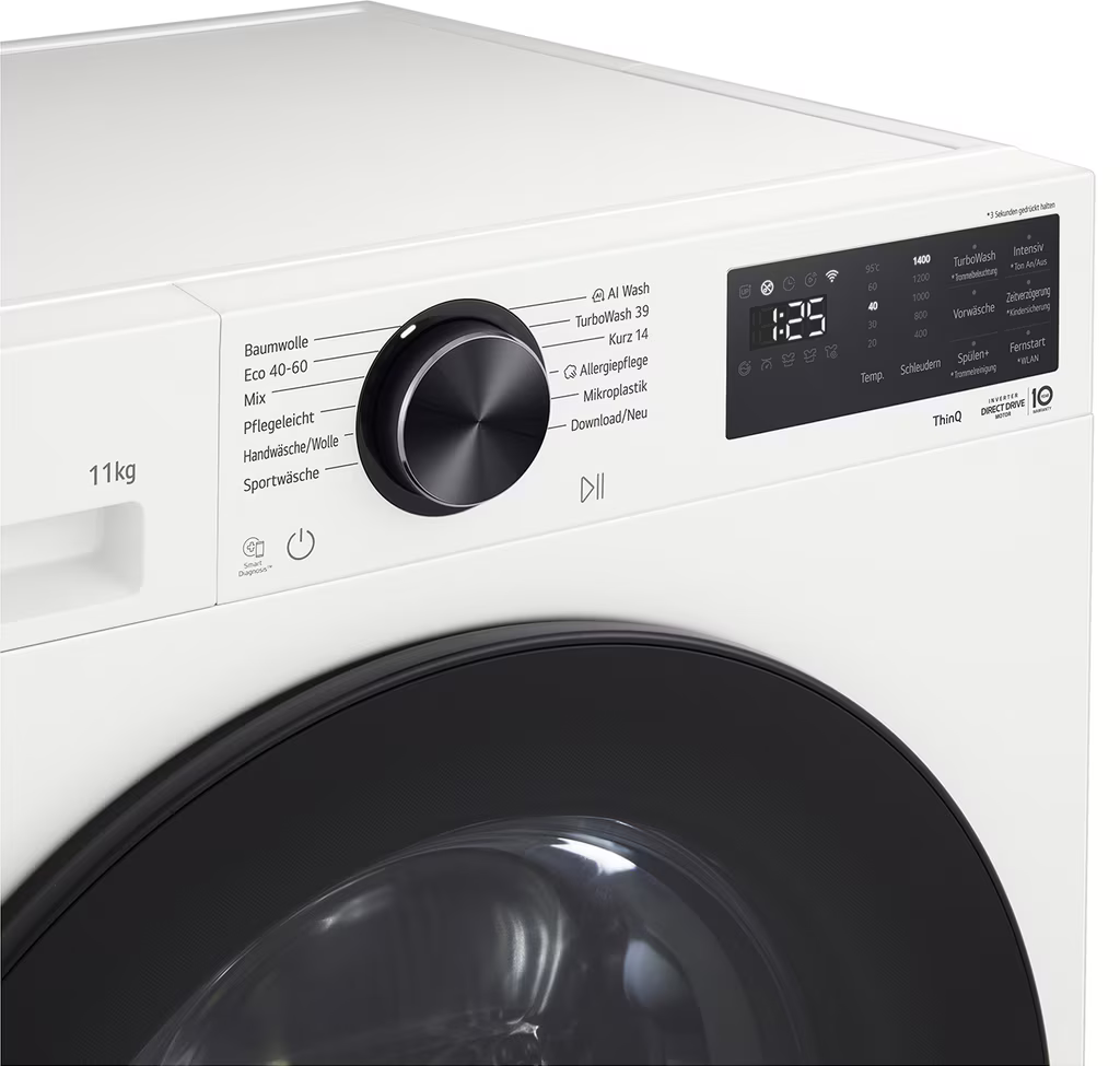 LG ELECTRONICS F4WX701Y Waschmaschine (11 kg, 1351 U/Min., A, Frontlader)