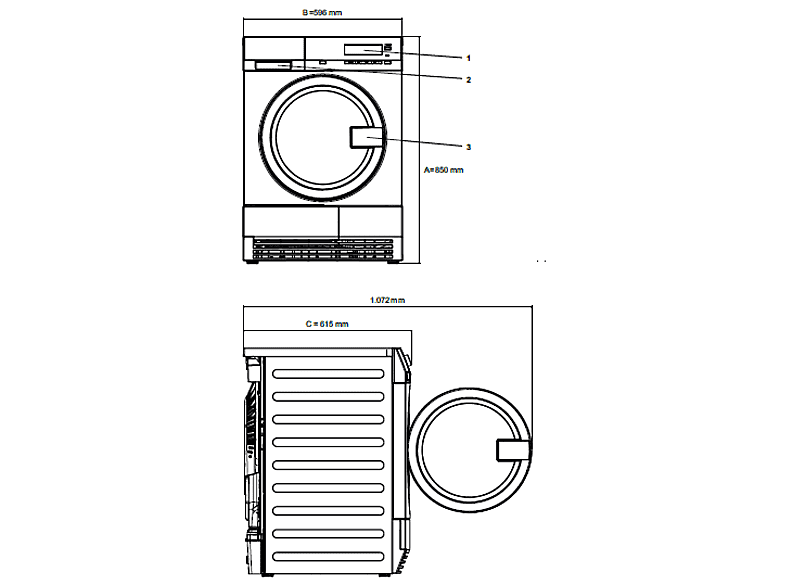 Electrolux Professional TDS2-8PS mypro Go Waschtrockner (8 kg), Silber) — Foto 3 von 3