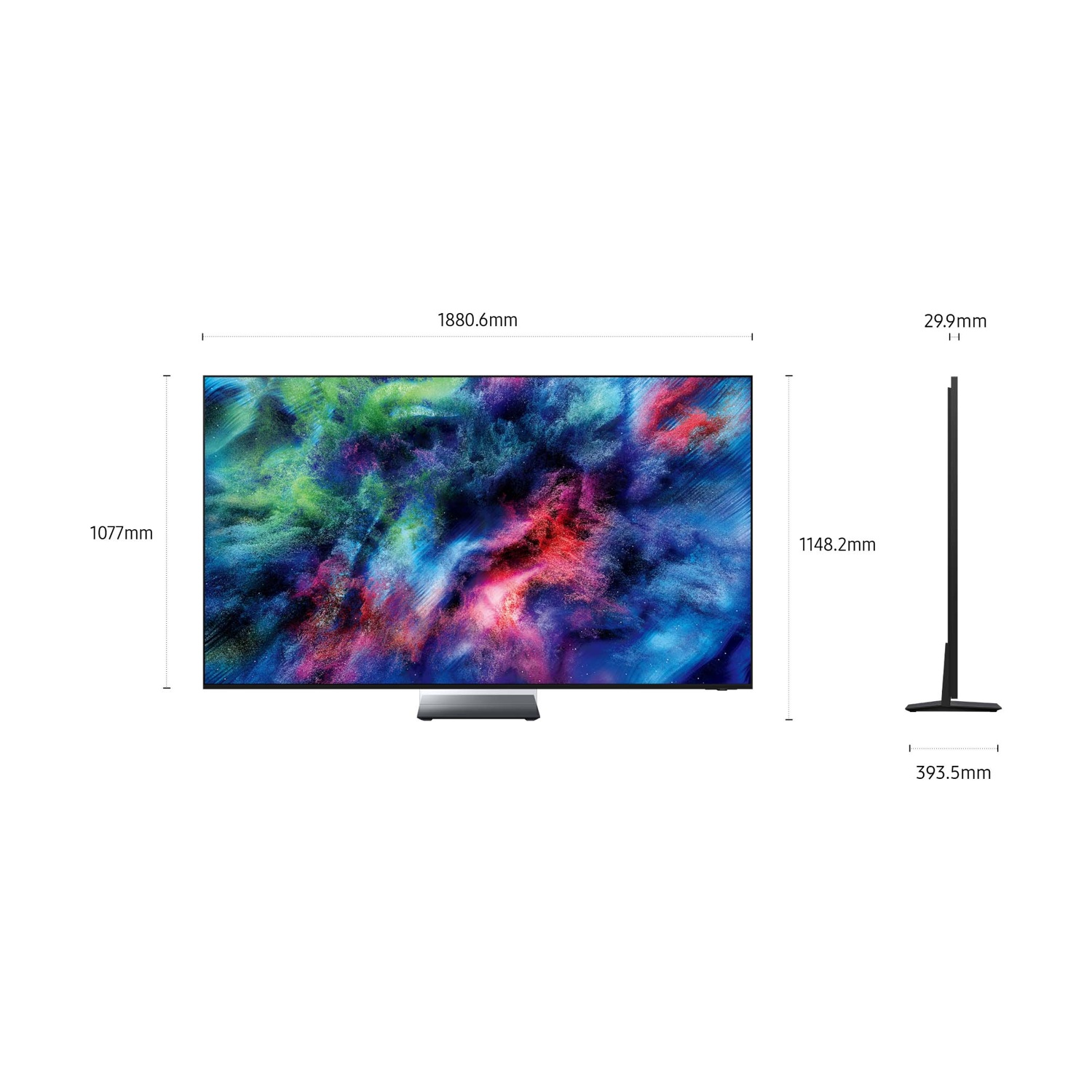 SAMSUNG Micro RGB AI TV 85" MRE85R95HATXZT, Micro RGB AI Engine Pro, 4K AI Upscaling Pro, Glare Free, Motion Xcelerator 165Hz, Dolby Atmos & OTS+, Infinity Air Design, Vision AI Smart TV, 2026