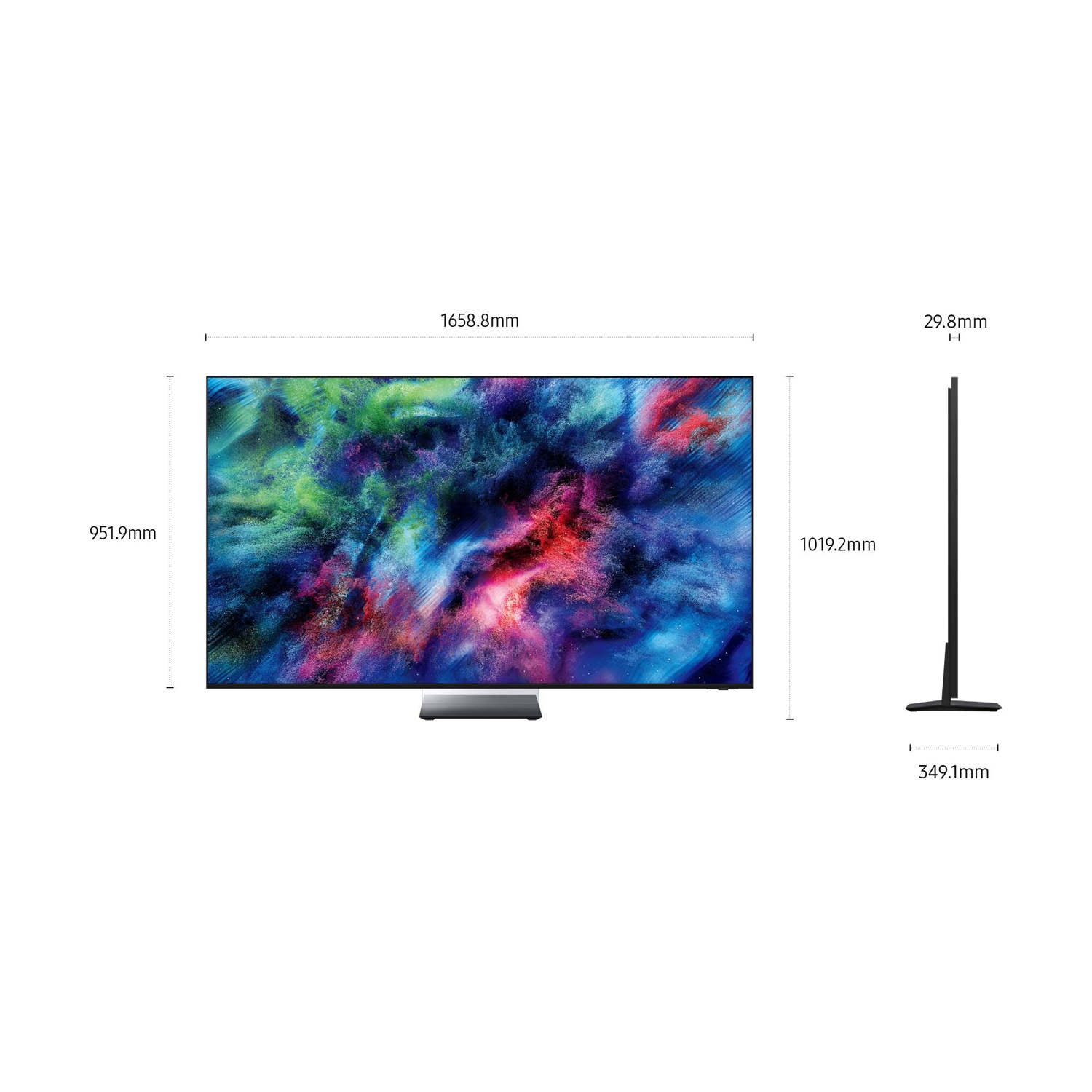 SAMSUNG Micro RGB AI TV 75" MRE75R95HATXZT, Micro RGB AI Engine Pro, 4K AI Upscaling Pro, Glare Free, Motion Xcelerator 165Hz, Dolby Atmos & OTS+, Infinity Air Design, Vision AI Smart TV, 2026