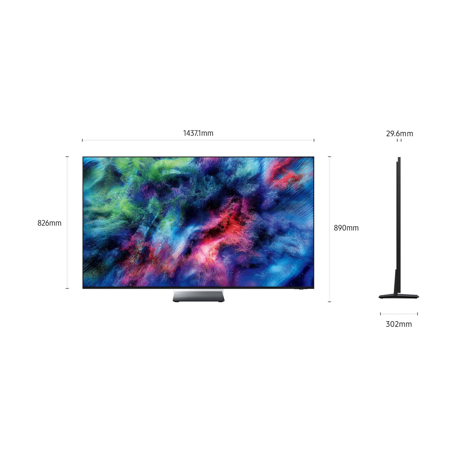 SAMSUNG Micro RGB AI TV 65" MRE65R95HATXZT, Micro RGB AI Engine Pro, 4K AI Upscaling Pro, Glare Free, Motion Xcelerator 165Hz, Dolby Atmos & OTS+, Infinity Air Design, Vision AI Smart TV, 2026