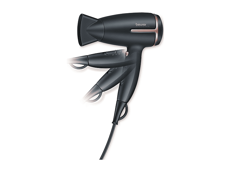ASCIUGACAPELLI BEURER HC 25, Potenza 1600 W, Tipo di motore DC motor, Livelli temperatura 2, Tecnologia a ioni
