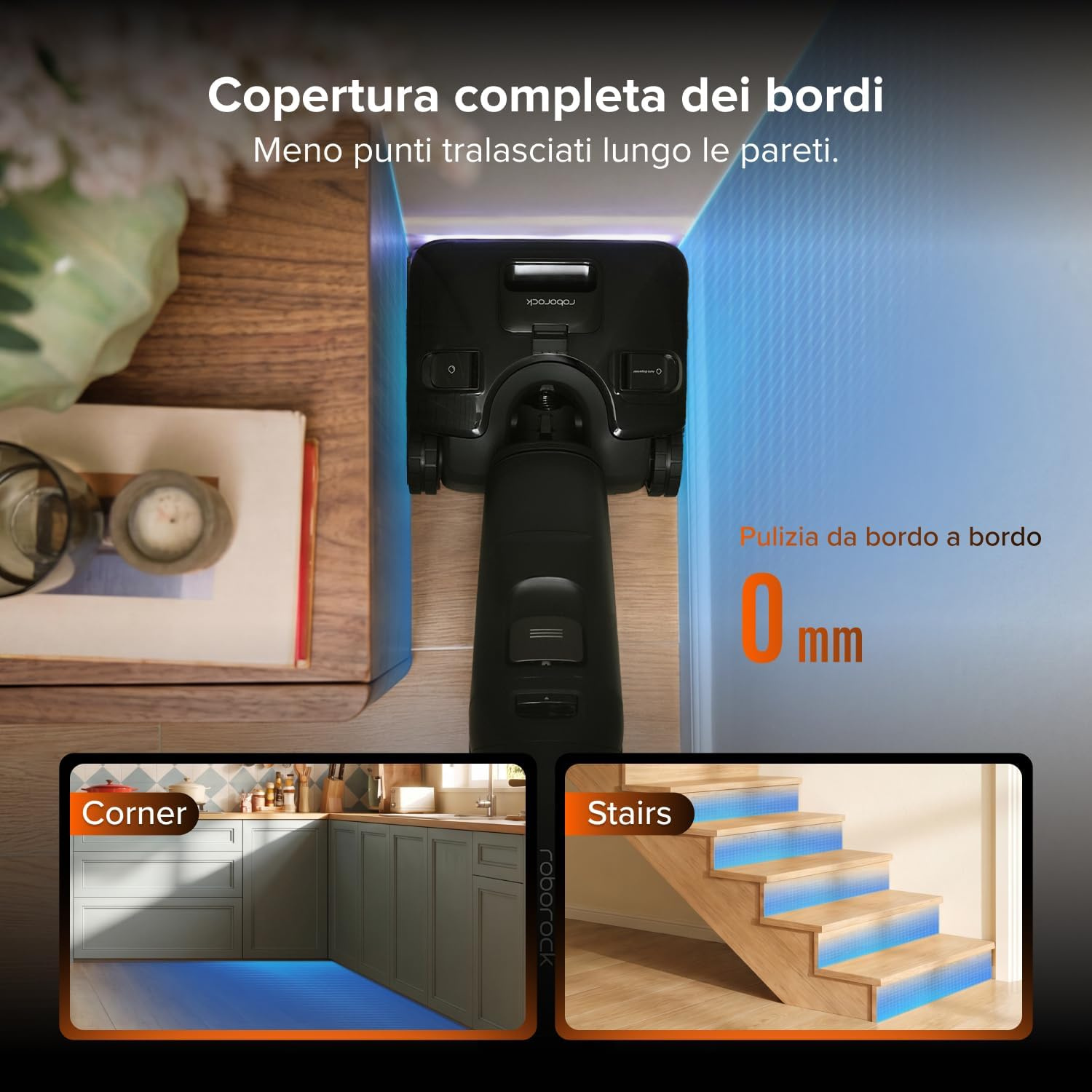 ASPIRAPOLVERE ROBOROCKF25 Steam, Potenza 269 W, Nero