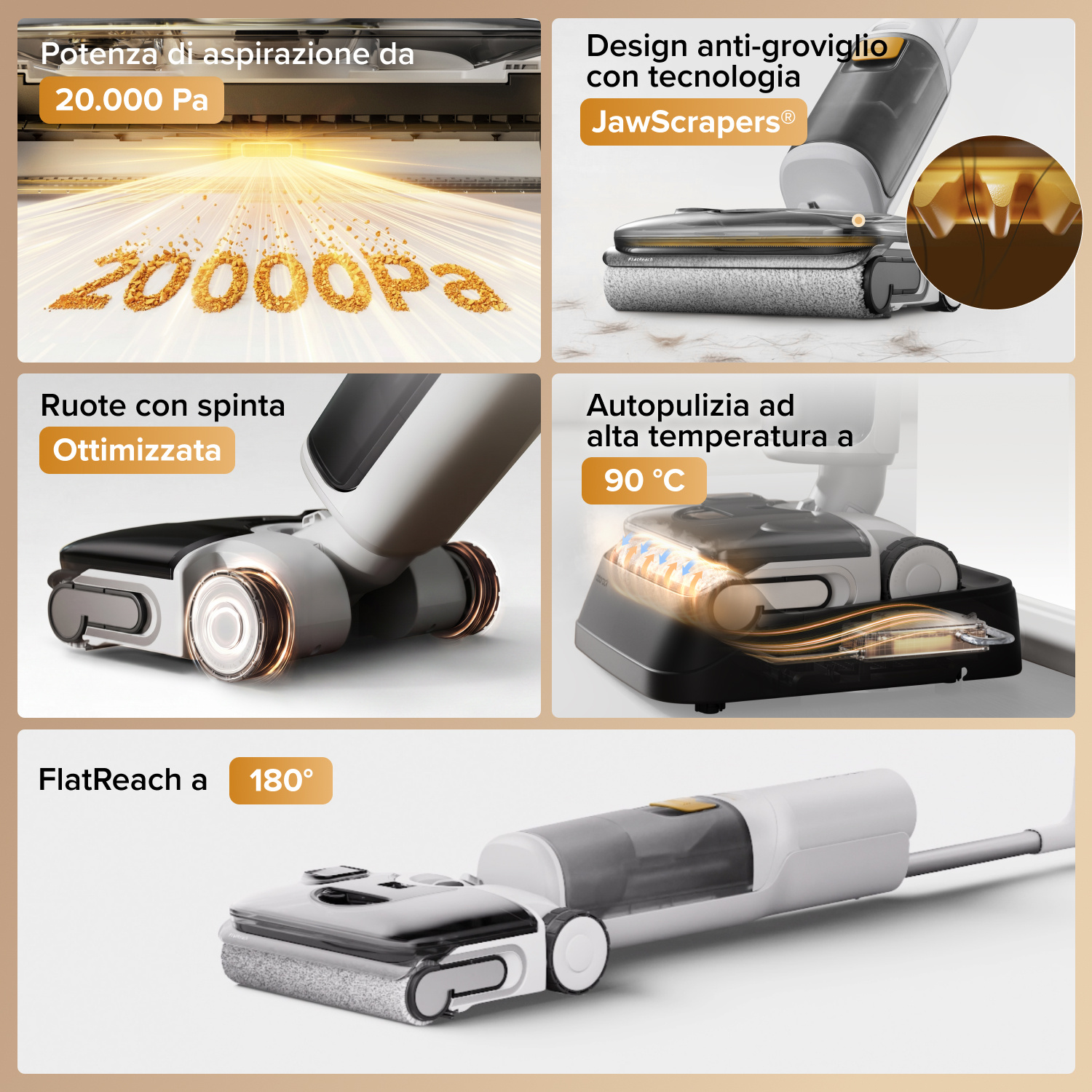 LAVAPAVIMENTI ROBOROCKF25 RT GEN 2, Bianco
