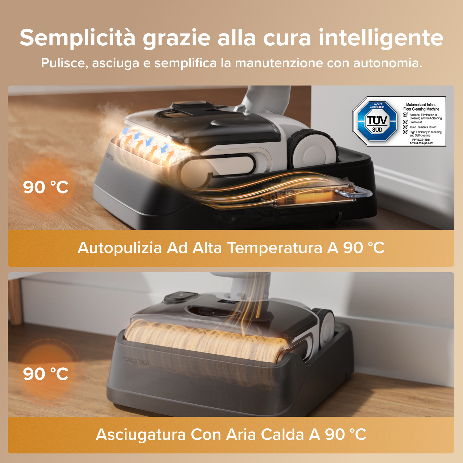 LAVAPAVIMENTI ROBOROCKF25 RT GEN 2, Bianco