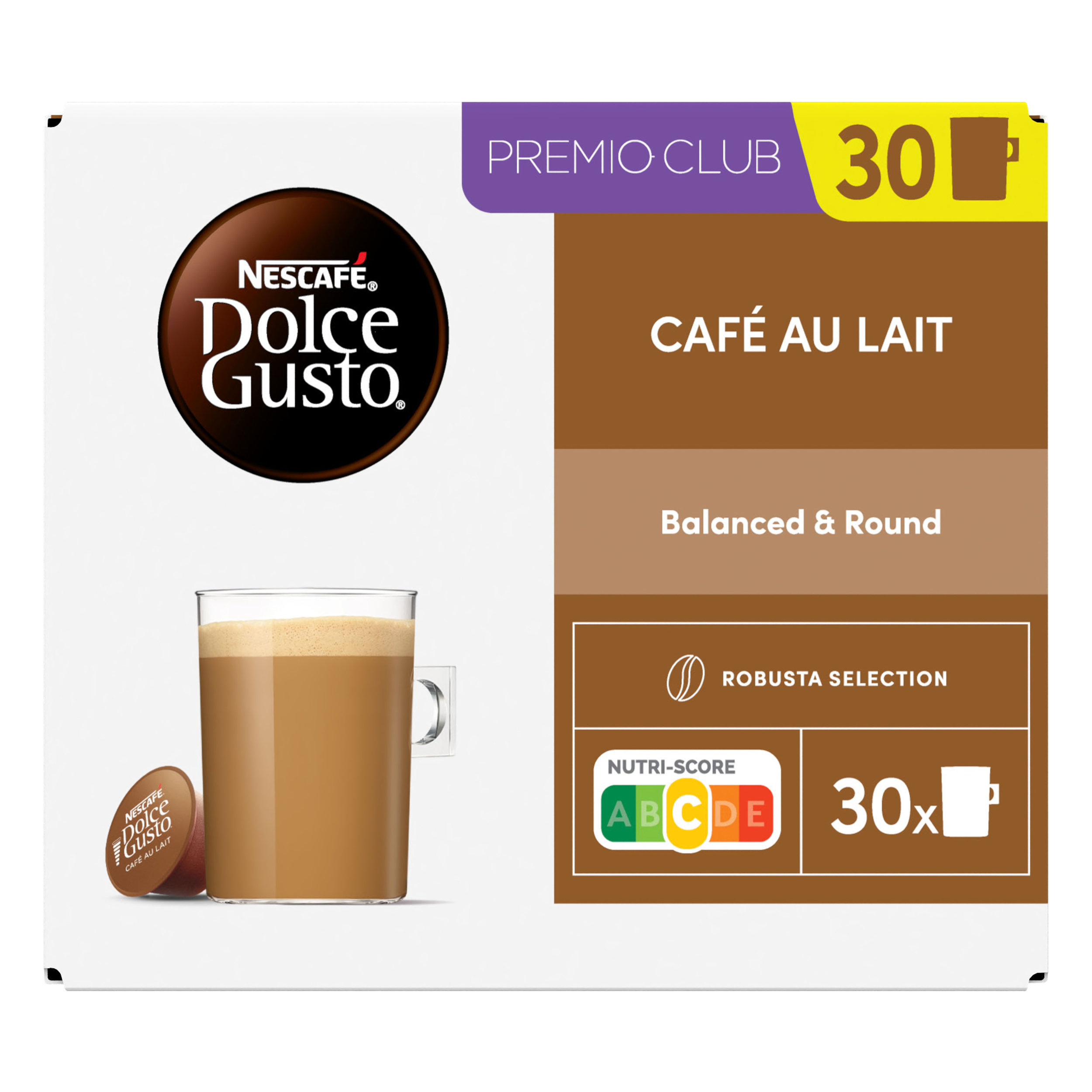 NESCAFÉ Dolce Gusto Café au Lait Magnum Pack - Capsules de café