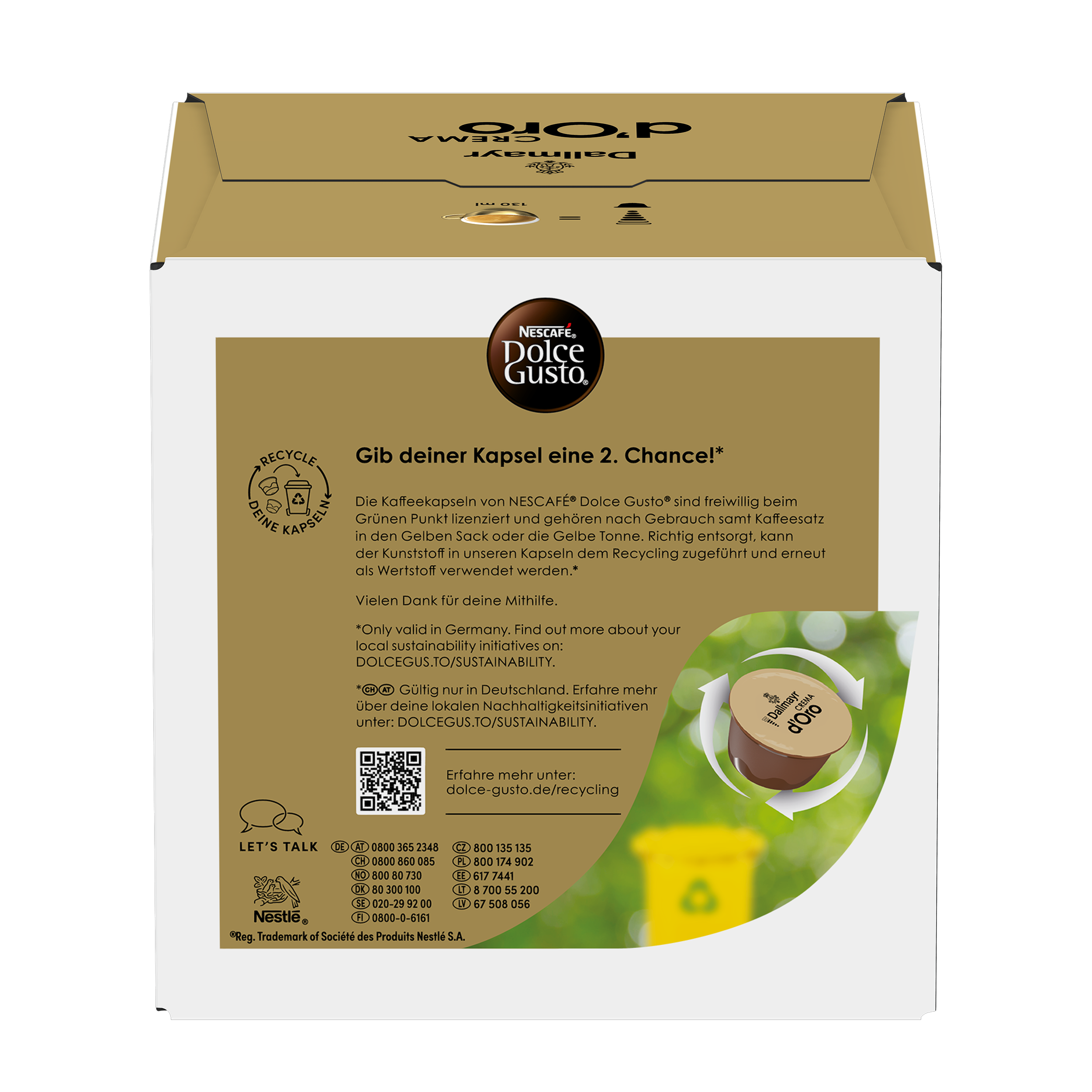 NESCAFÉ Dolce Gusto Dallmayr Crema d'Oro - Capsules de café