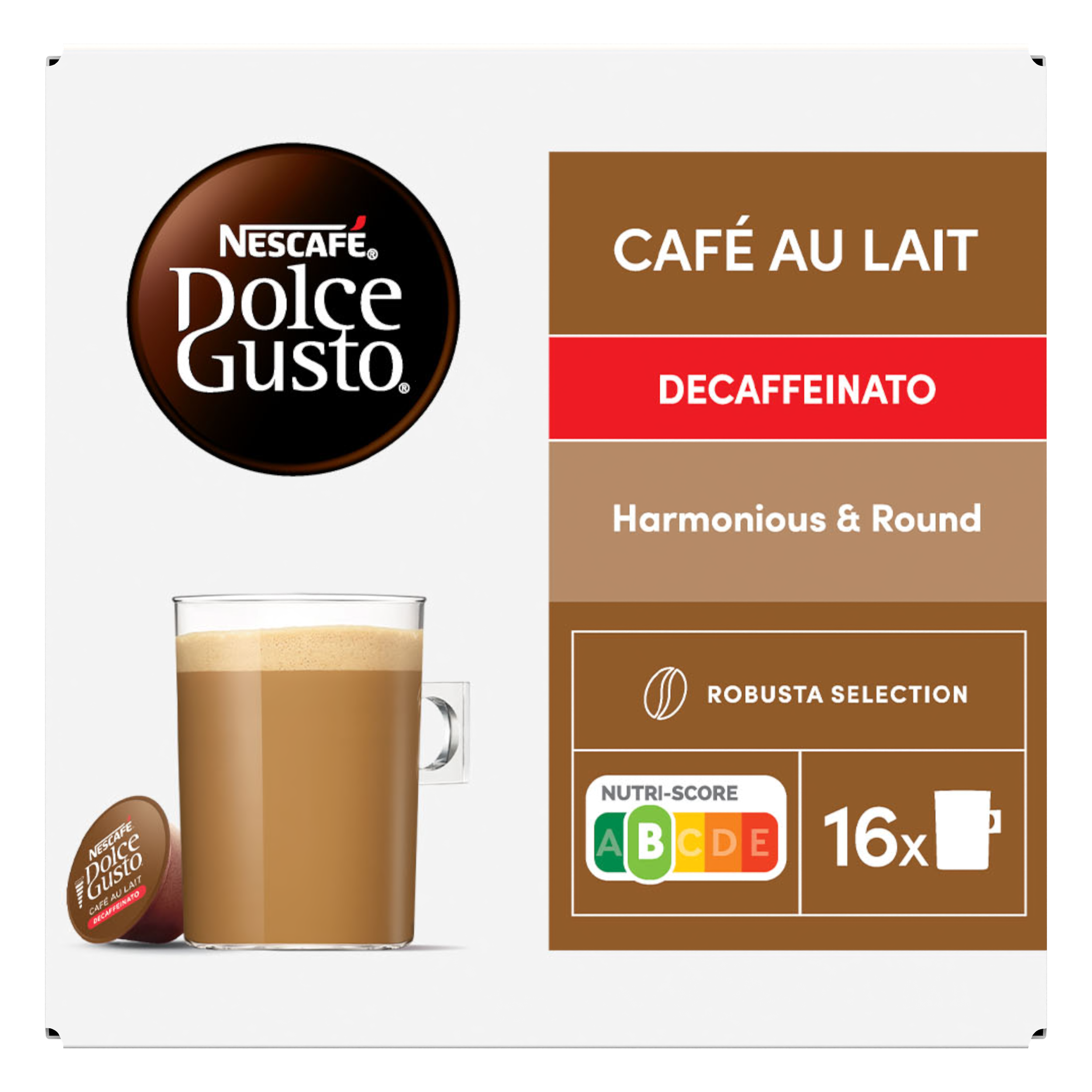 NESCAFÉ NESCAFÉ Dolce Gusto Café au Lait Decaffeinato - Capsules de café