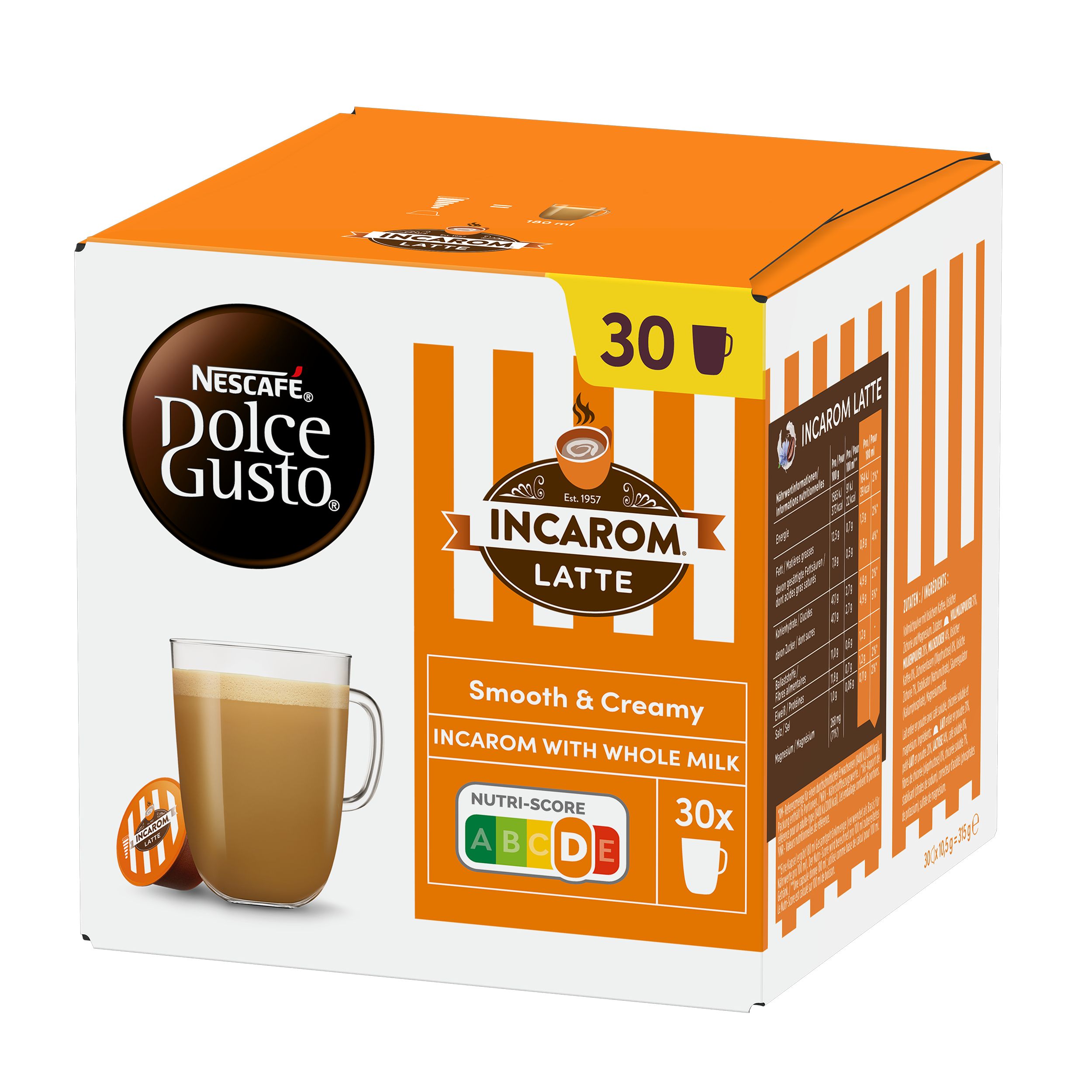 NESCAFÉ Dolce Gusto Incarom Latte - Capsules de café