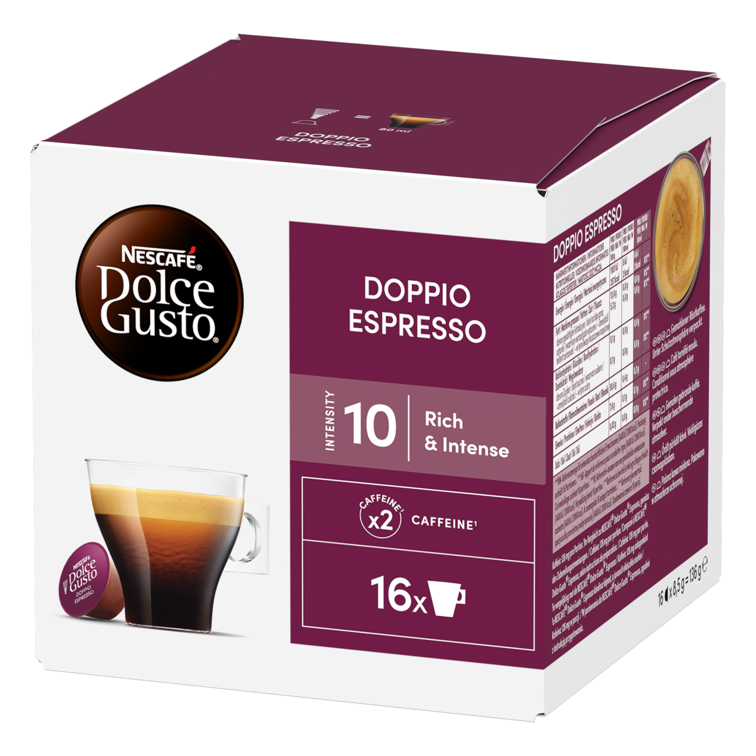 NESCAFÉ Dolce Gusto Doppio Espresso - Capsules de café