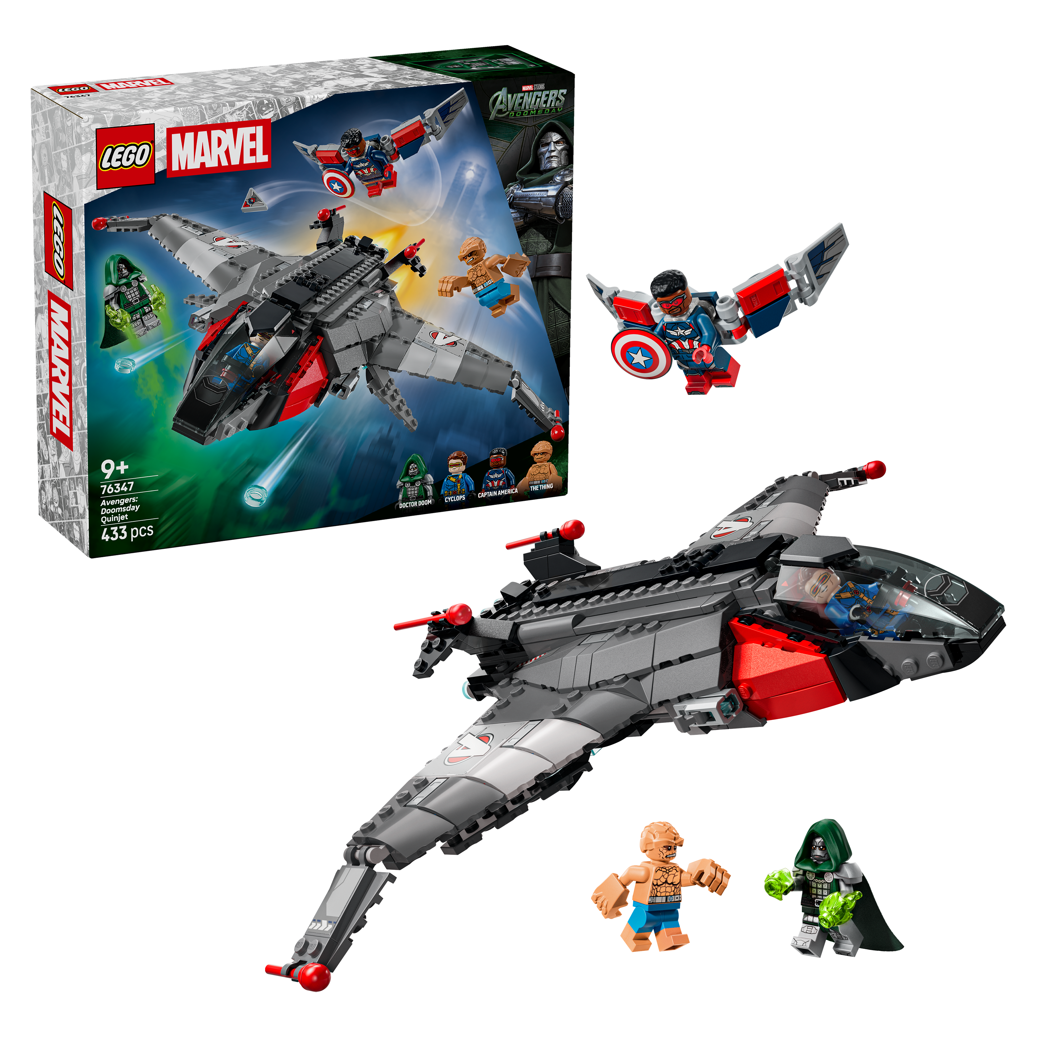 Lego Marvel Super Heroes 76347 Avengers: Doomsday Quinjet Bouwstenen Meerkleurig