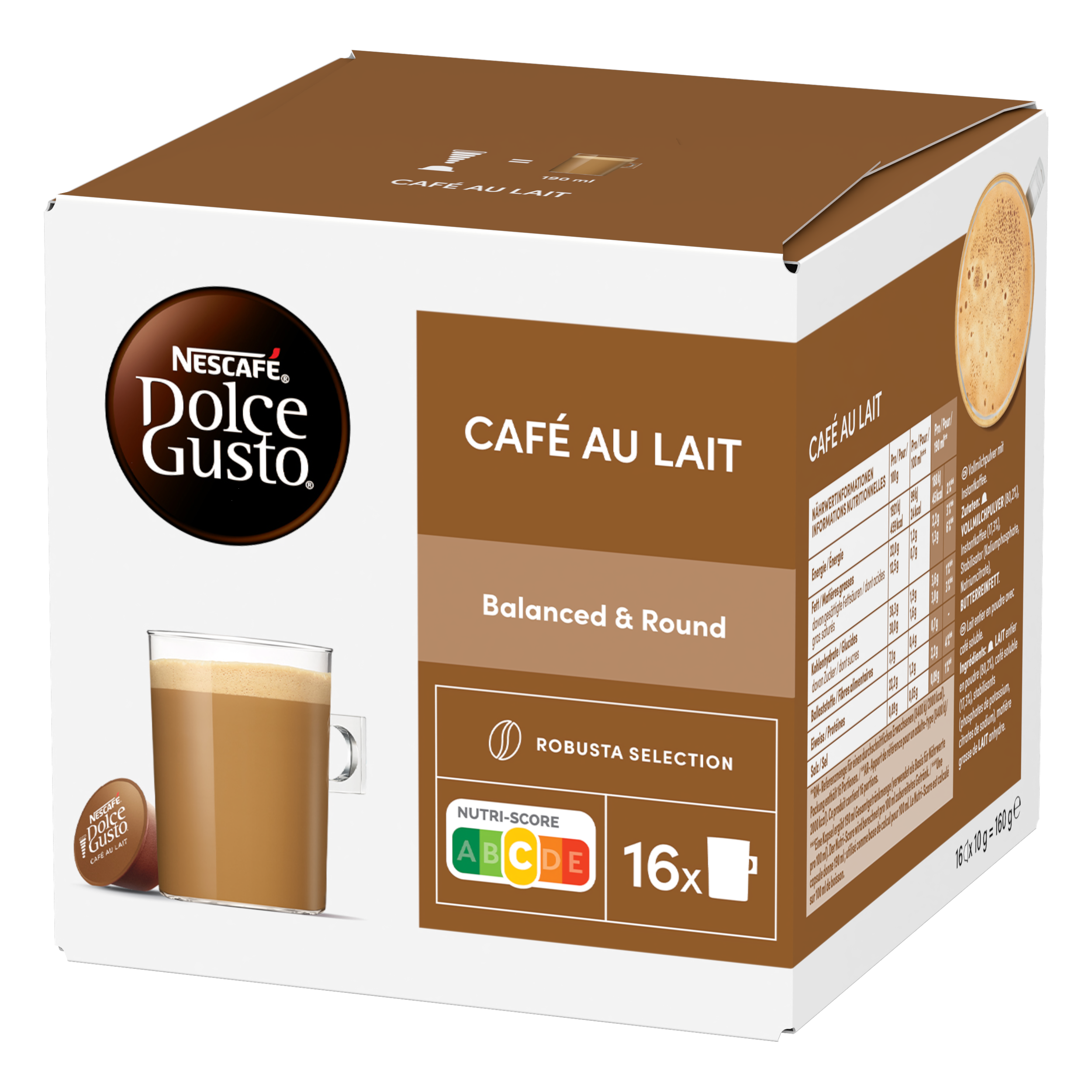 NESCAFÉ Dolce Gusto Café au Lait - Capsules de café