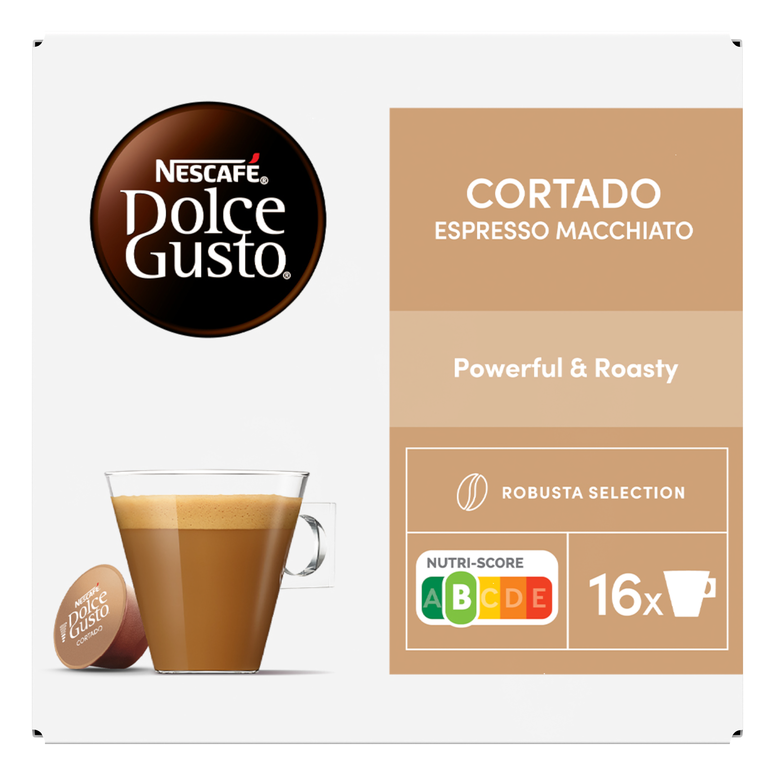 NESCAFÉ Dolce Gusto Cortado Espresso Macchiato - Capsules de café