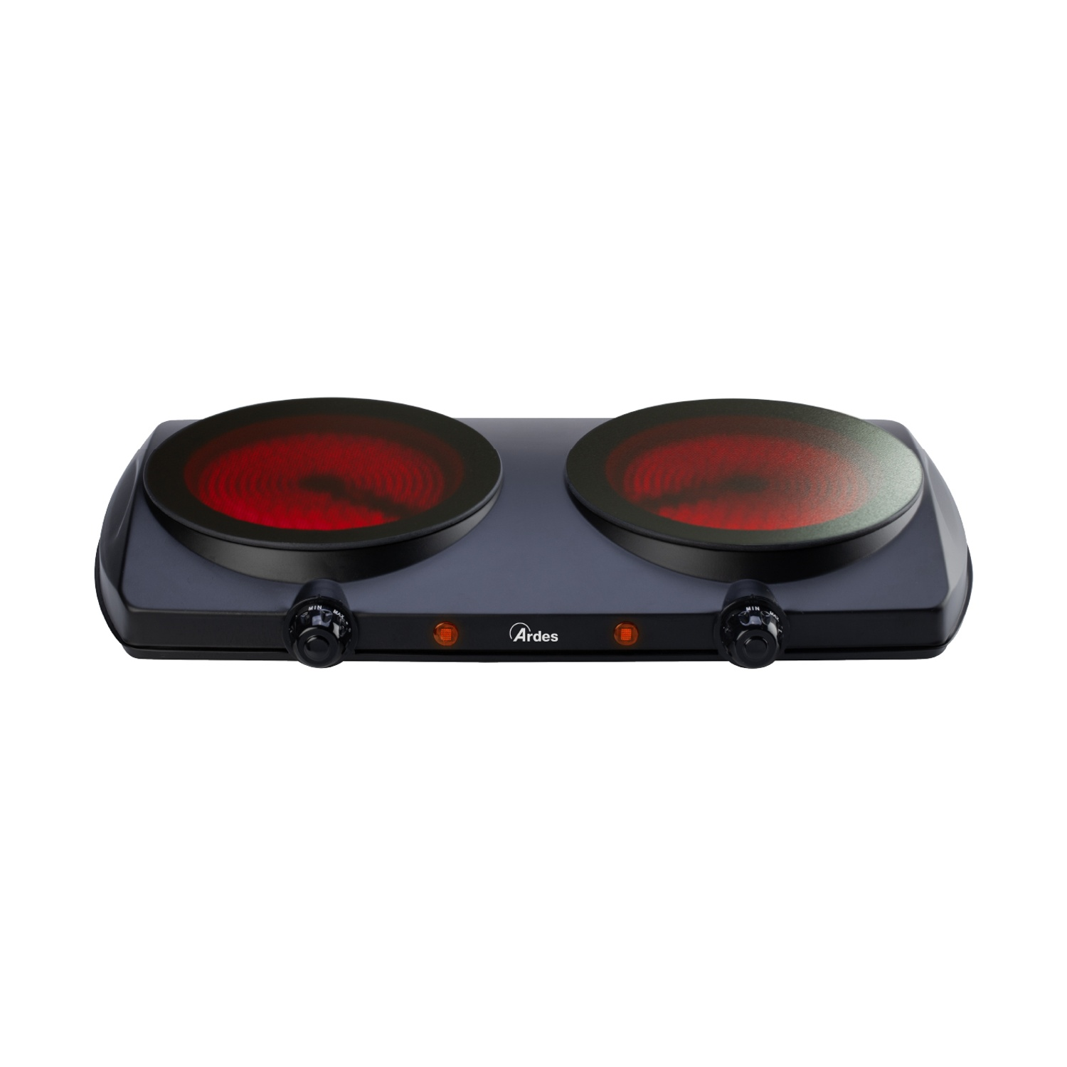 FORNETTO ELETTRICO ARDES FASTO DUO FORNELLO VETROCERAMICA, Assorbimento potenza 2500 W, Zone di cottura 2, Dimensione prima piastra di cottura 192 mm, Nero