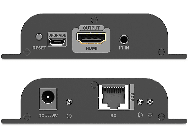 DIGITUS HDMI IP PoE Empfänger für DS-55353, 4K/60Hz, 120/200 m, One-to-Many, Cat, Schwarz; HDMI IP PoE Empfänger----HDMI IP PoE Empfänger — Foto 2 von 2