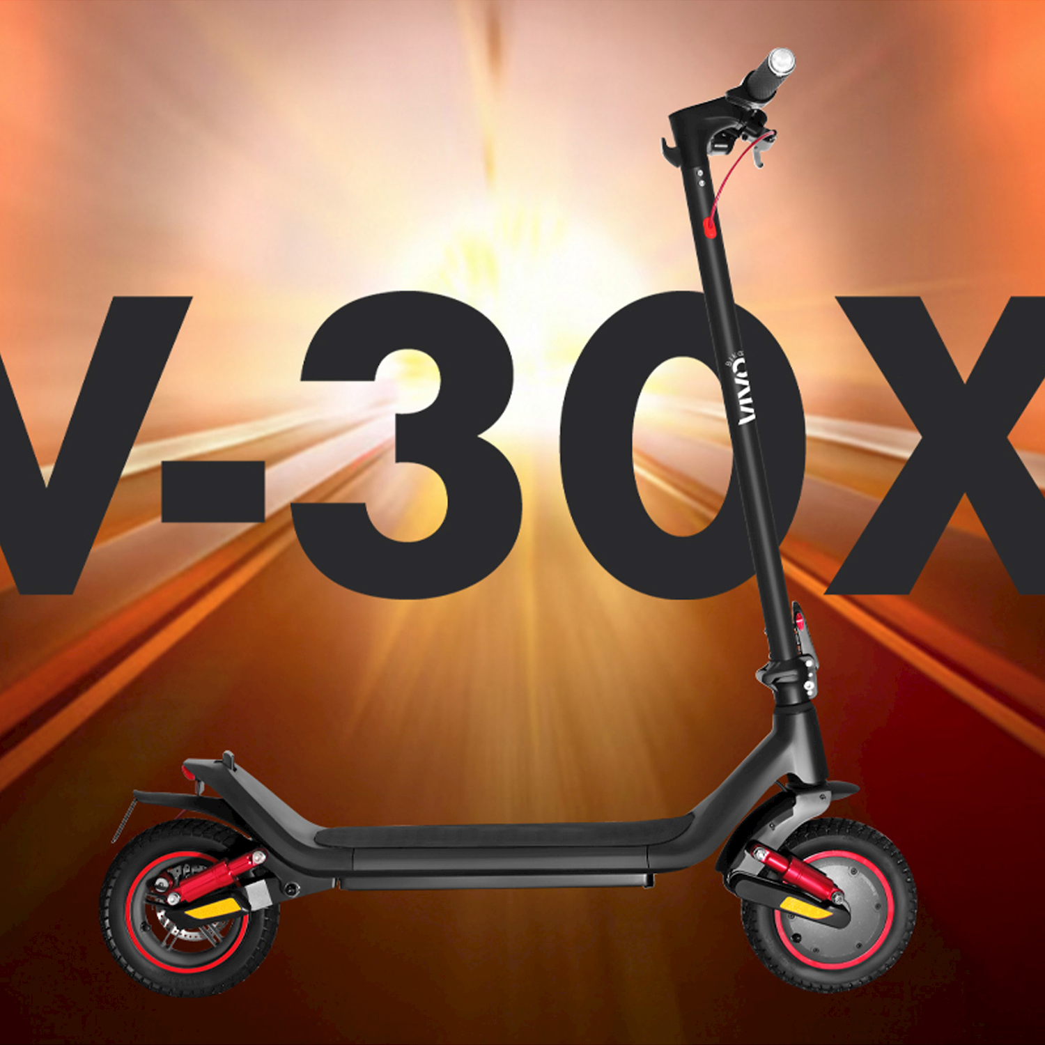 Monopattino Elettrico VIVOBIKE M-V30X nero, ruote da 10", velocità max 25 Km/h, motore 350W, autonomia fino a 30Km, batteria da 10000mAh