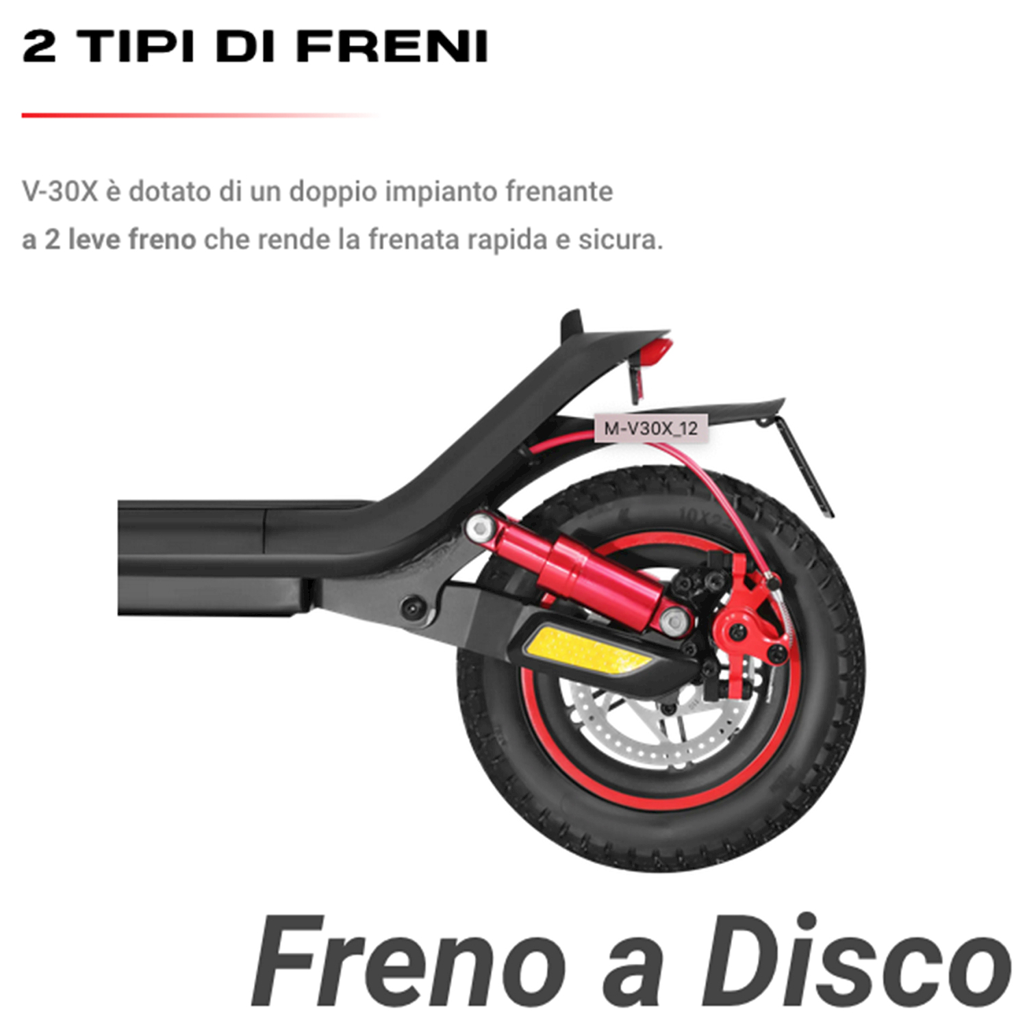 Monopattino Elettrico VIVOBIKE M-V30X nero, ruote da 10", velocità max 25 Km/h, motore 350W, autonomia fino a 30Km, batteria da 10000mAh