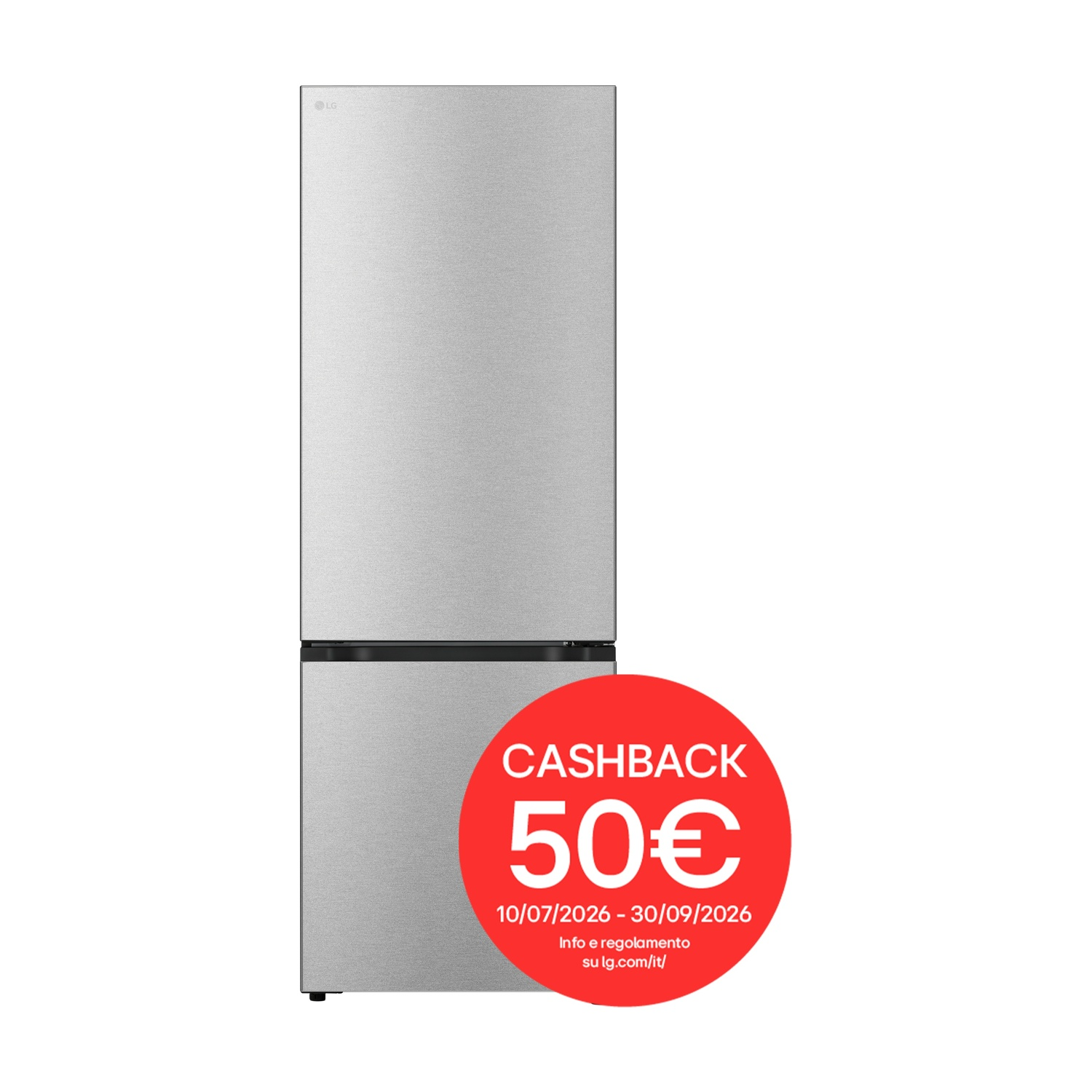 FRIGORIFERO COMBINATO LG GBBW726AMB Fit & Max, Capacità netta totale 465 l, Rumorosità: 29 dB(A), LAN wireless, 3 ripiani, Dimensioni: L 69,7 cm A 203 cm P 70,4 cm, Metal Sorbet, Classe A