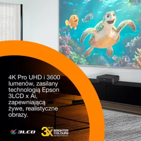 Projektor do kina domowego EPSON Lifestudio Grand EH-LS670B Czarny