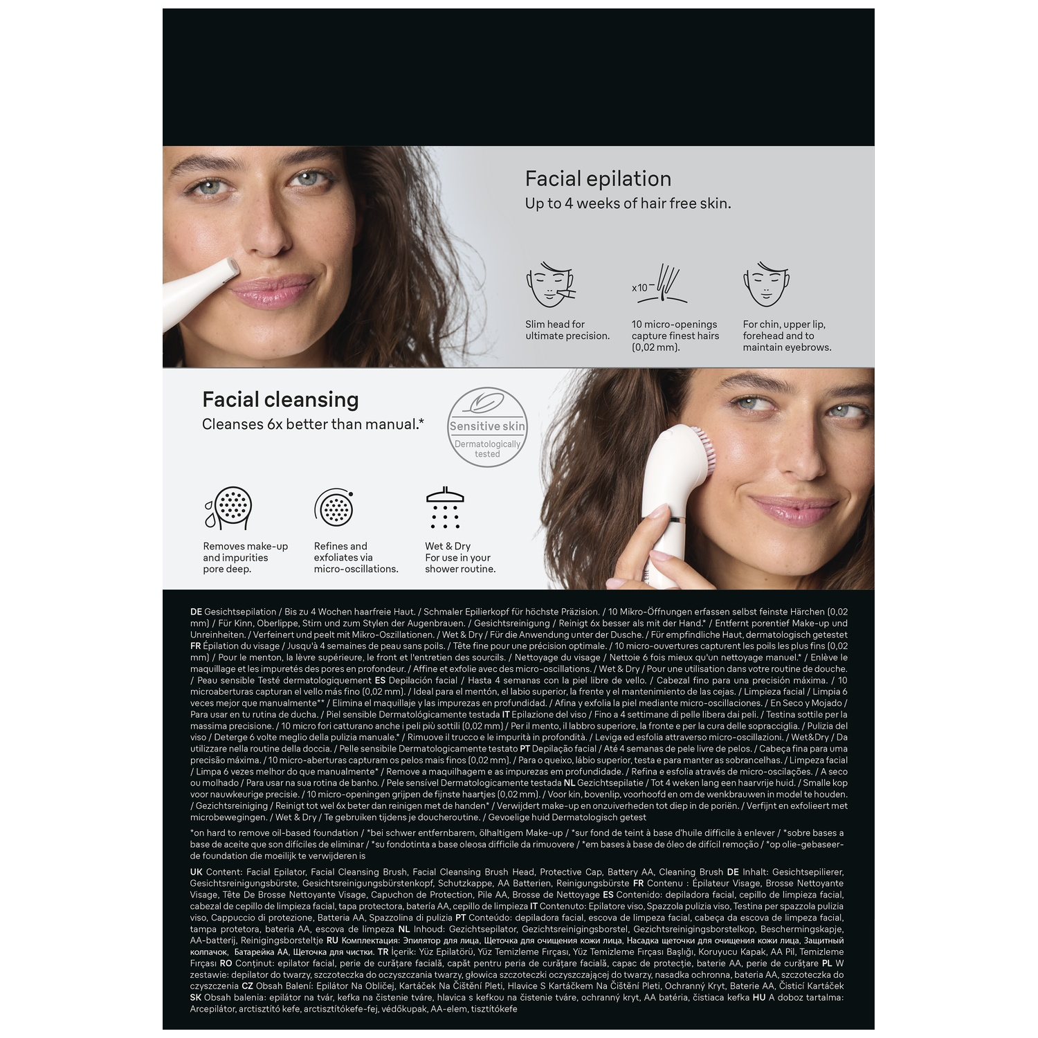 BRAUN FaceSpa 810 Epilator