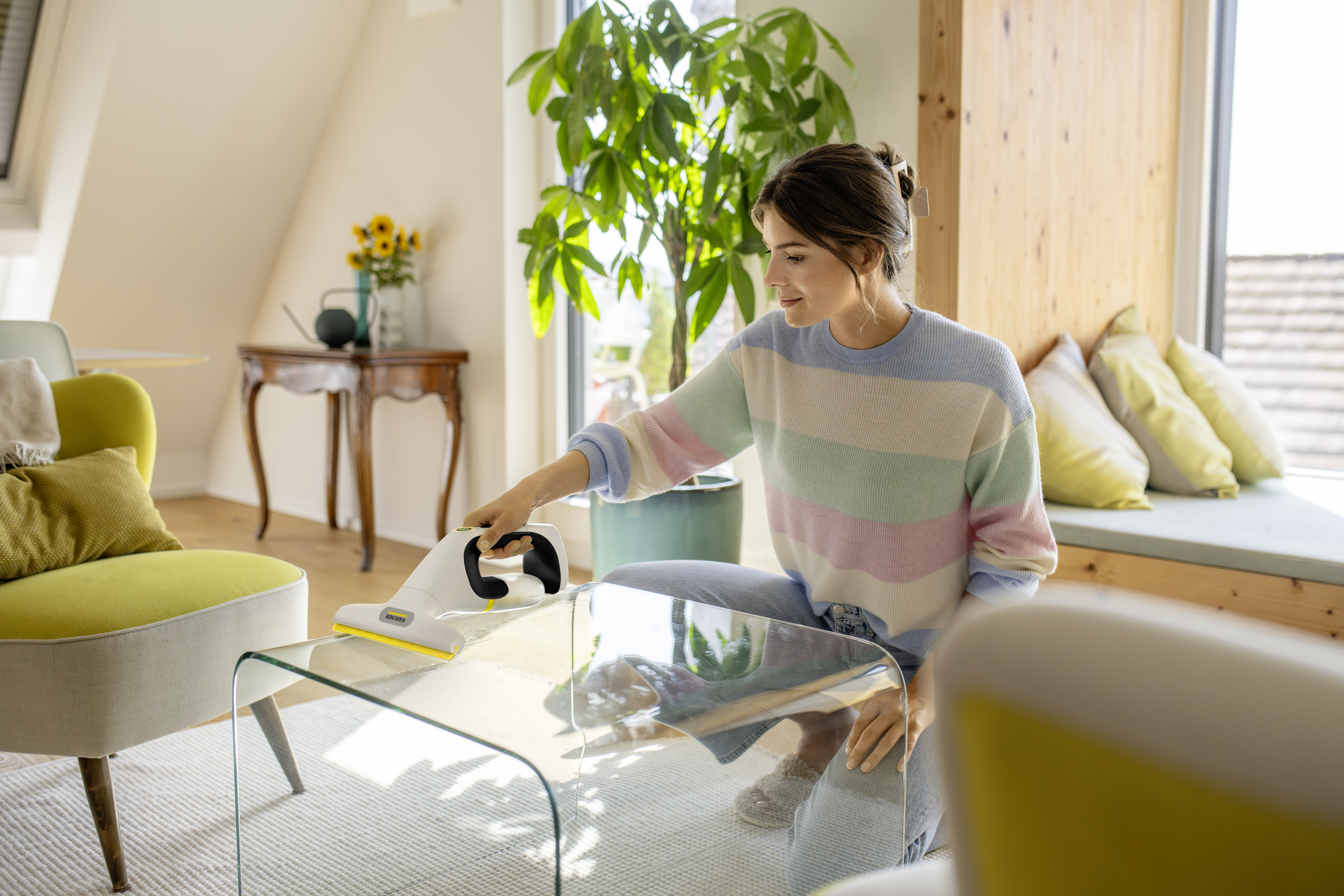 KÄRCHER WV 1 Compact Care+ Fenstersauger, 100ml Tankkapazität, 70 m²