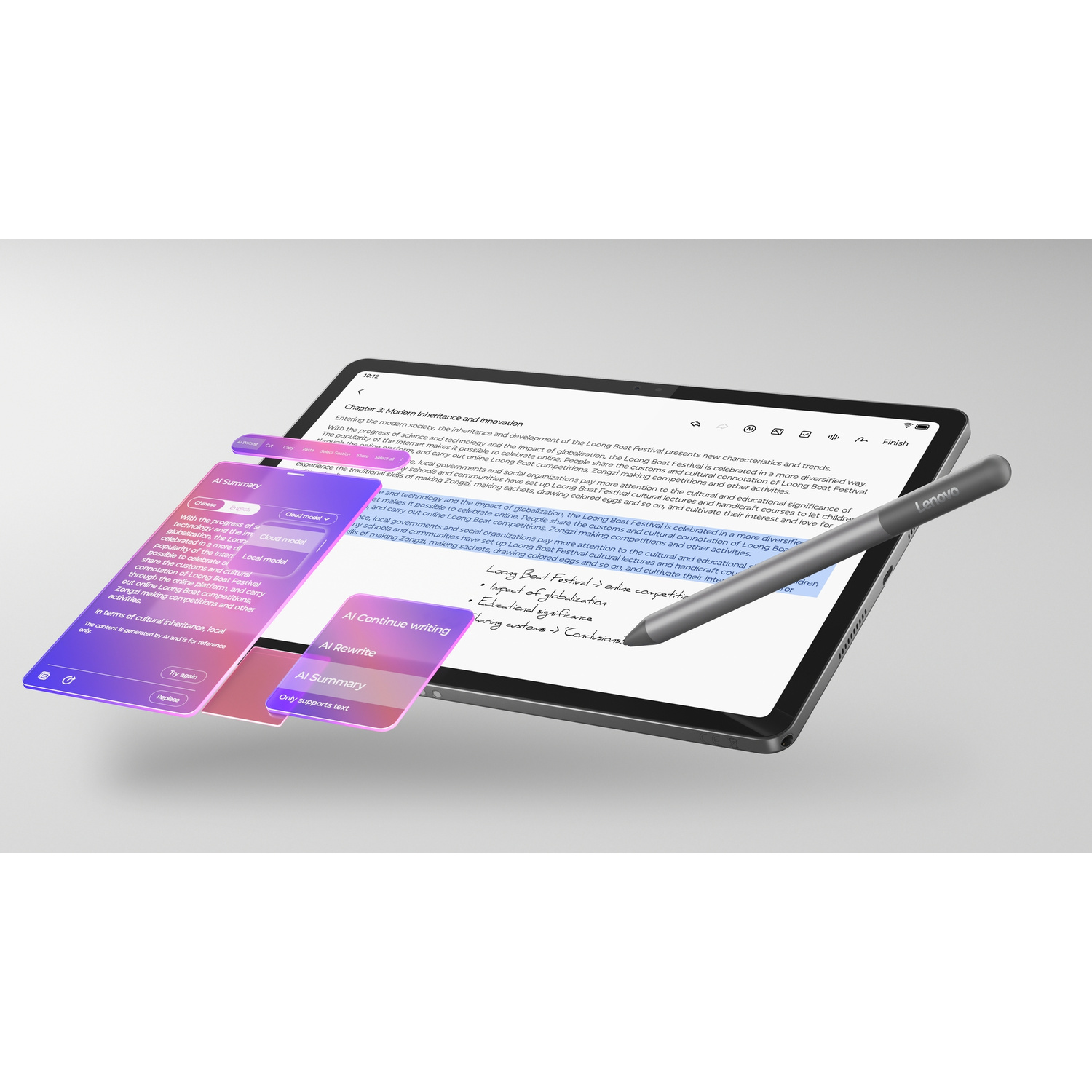 Tablet LENOVO Idea Tab, 256 GB, 11 ", Luna Grey