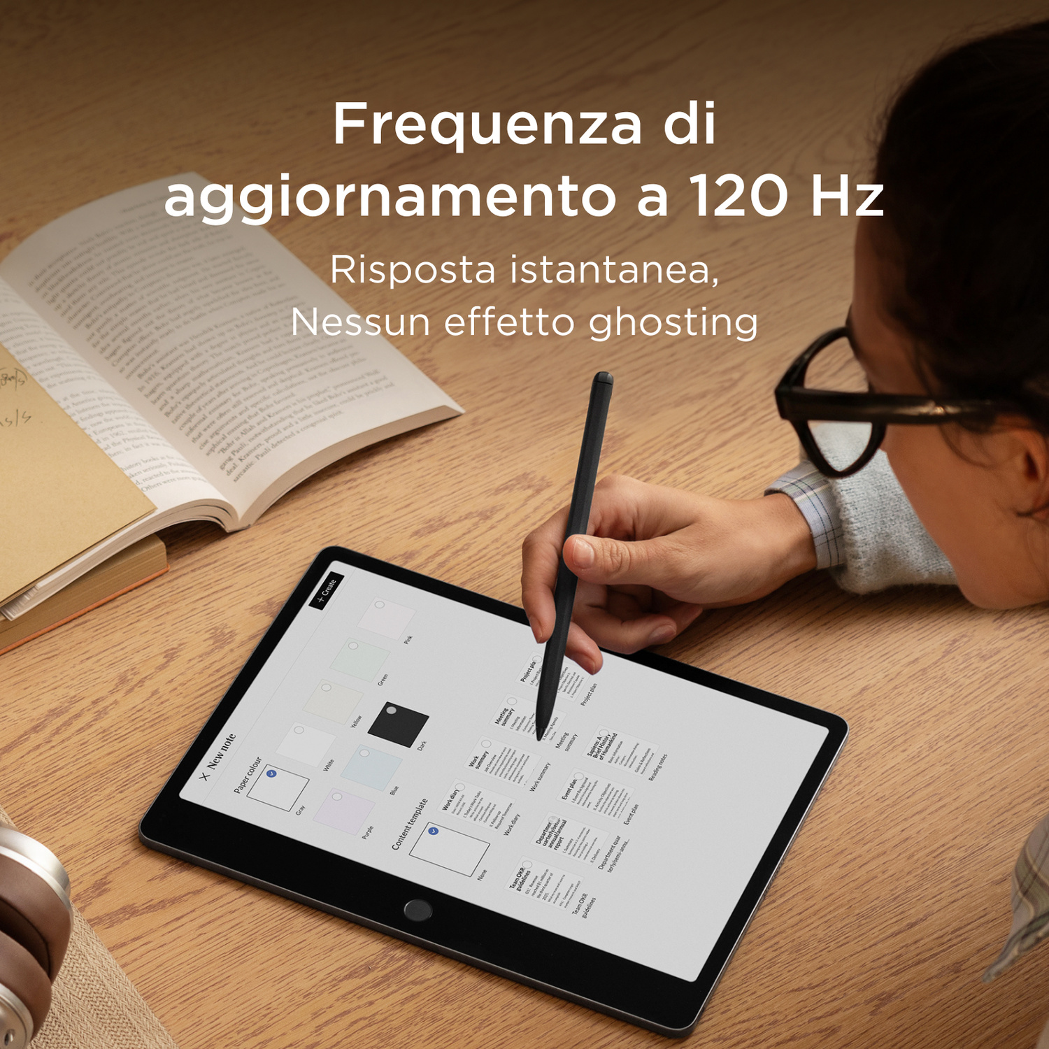 Tablet TCL Note A1 NXTPAPER con T-pen Pro + Flip Case, 256 GB, 11,5 ", Grigio scuro