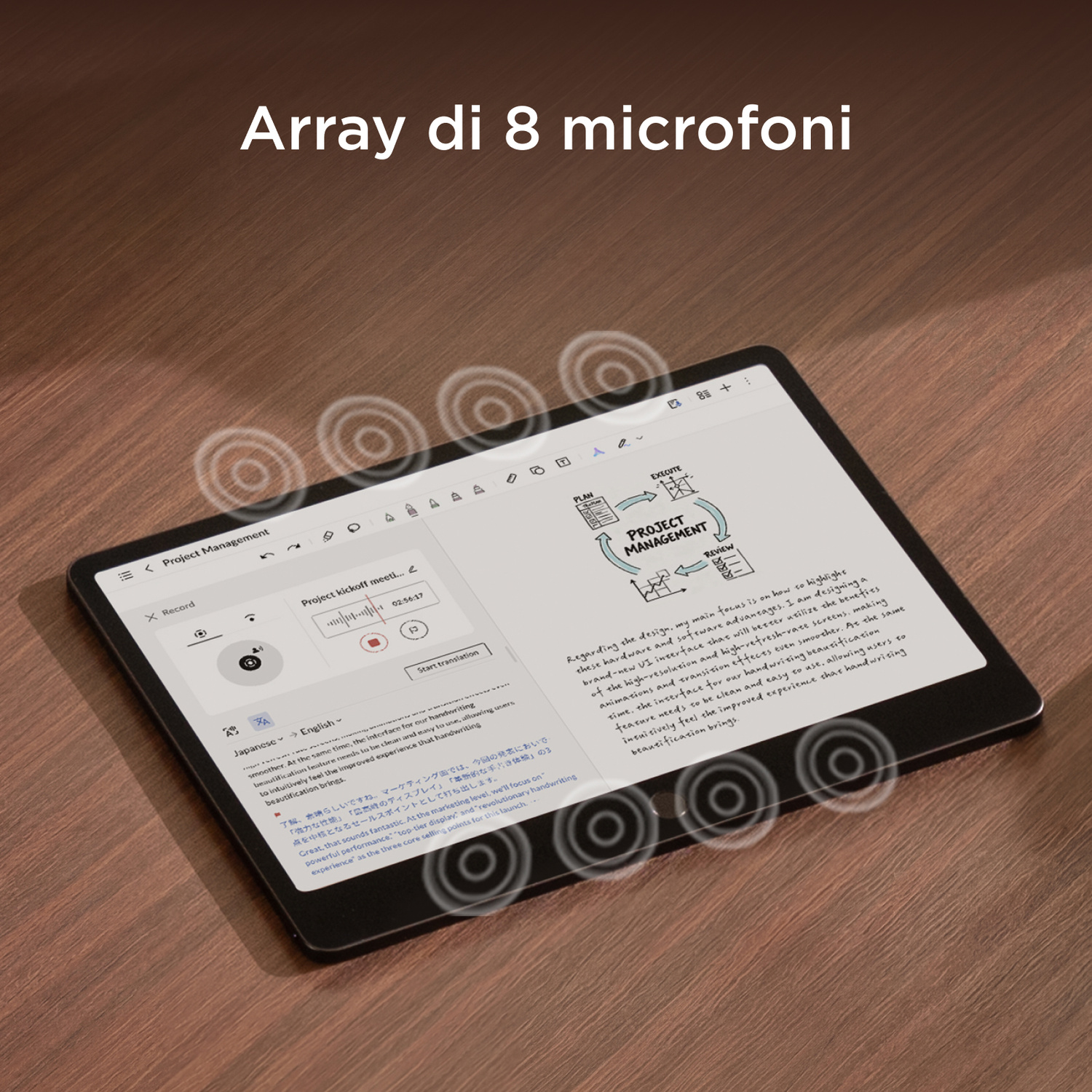 Tablet TCL Note A1 NXTPAPER con T-pen Pro + Flip Case, 256 GB, 11,5 ", Grigio scuro