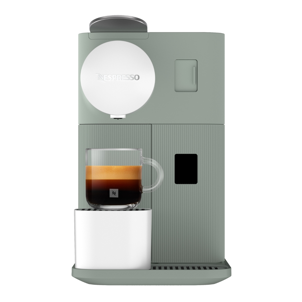Cafetera de cápsulas - De'Longhi Lattissima One EN510.GR, 19 bar, 1 l, 1450 W, Depósito de leche, Apagado automático, Verde