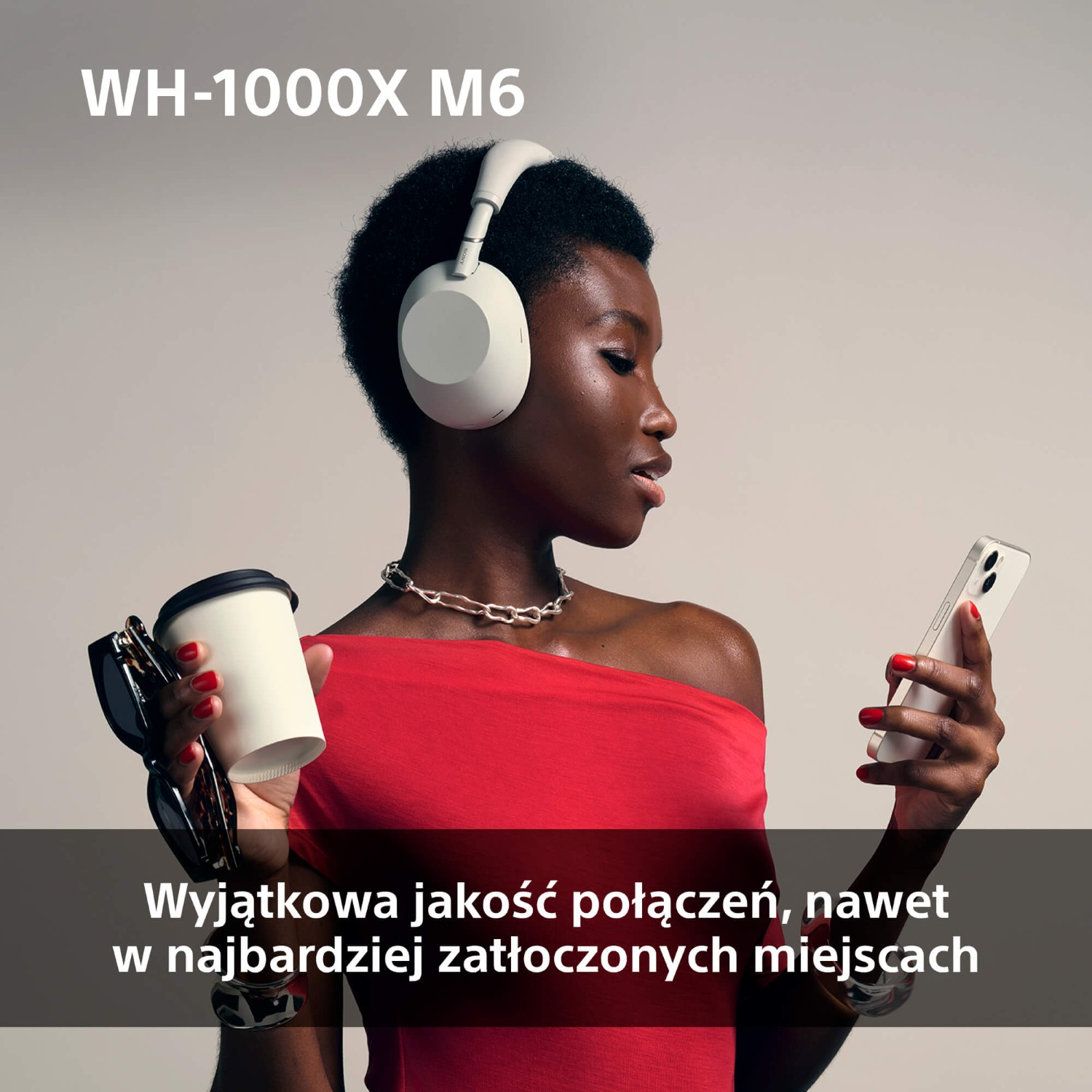 Słuchawki bezprzewodowe SONY WH-1000XM6 ANC Oliwkowy