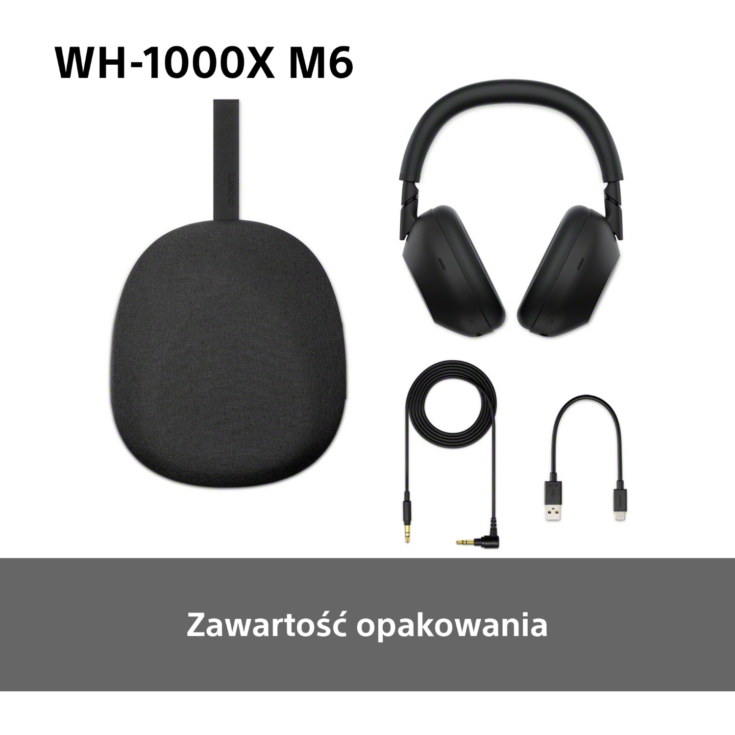 Słuchawki bezprzewodowe SONY WH-1000XM6 ANC Oliwkowy
