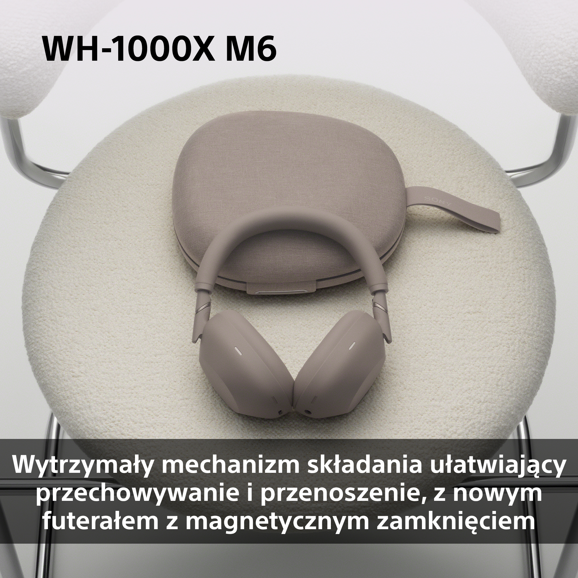 Słuchawki bezprzewodowe SONY WH-1000XM6 ANC Piaskowy