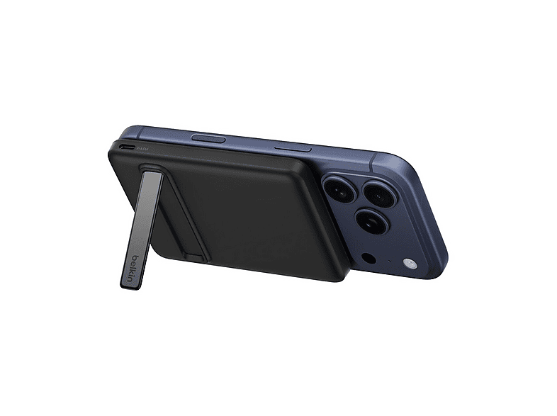 Powerbank BELKIN POWERBANK MAGNETICO QI2 15W 5K CON KICKSTAND 5000 mAh, Nero