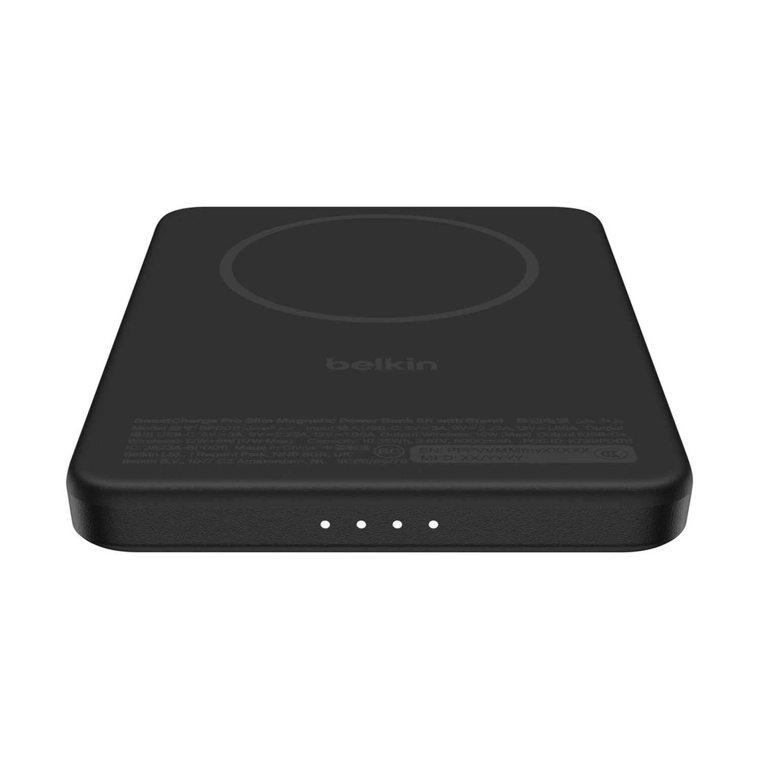 Powerbank BELKIN POWERBANK MAGNETICO QI2 15W 5K CON KICKSTAND 5000 mAh, Nero